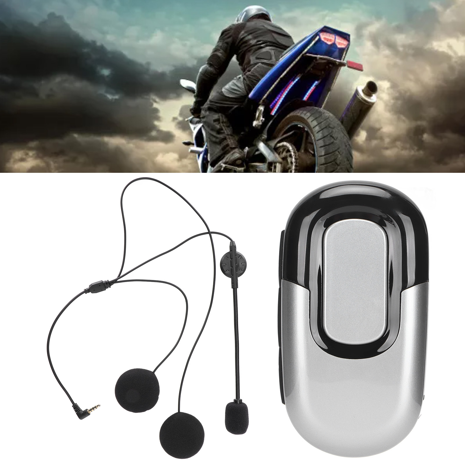 Kask motocyklowy słuchawki redukcja szumów wodoodporny zestaw słuchawkowy BT 5.0 do Rid CB - Zdjęcie 25 z 34