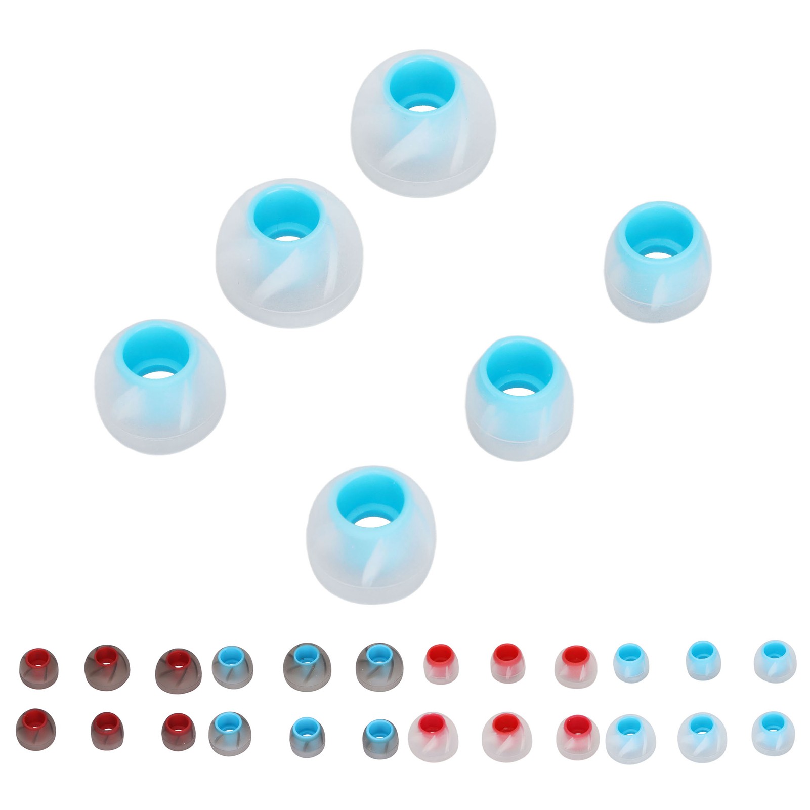 6pcs Earphone Eartips Silicone Soft Noise Isolation 3 Sizes Replacement Earp ZZ1 - Picture 20 of 24