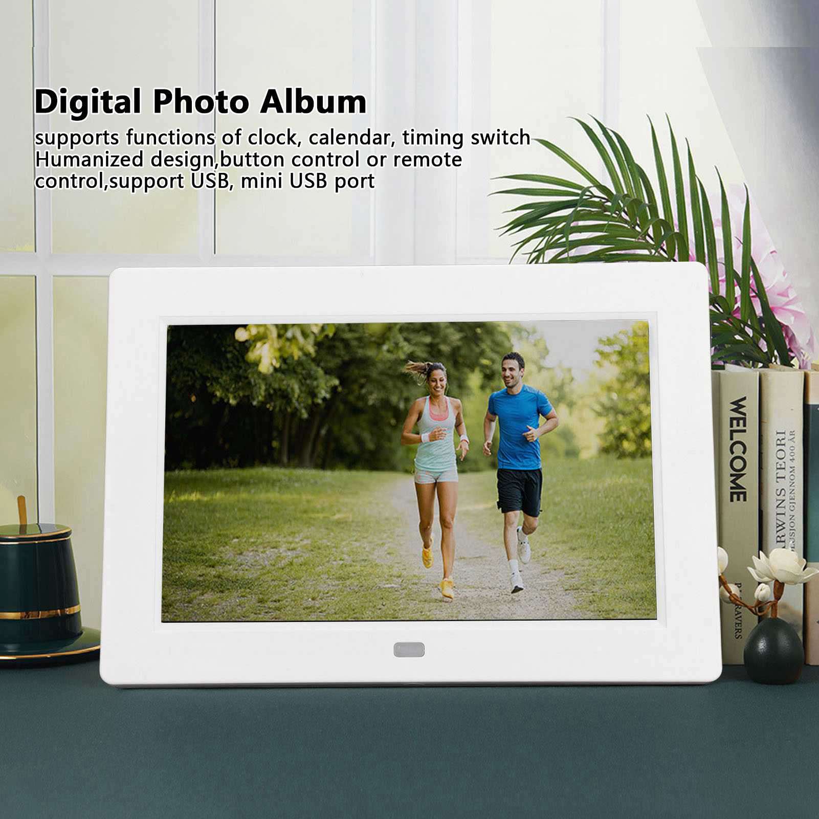 Digital Photo Frame 8in 1280x800 Support MP3 MP4 HD Video Button Or Remote C GS0 - Picture 14 of 21