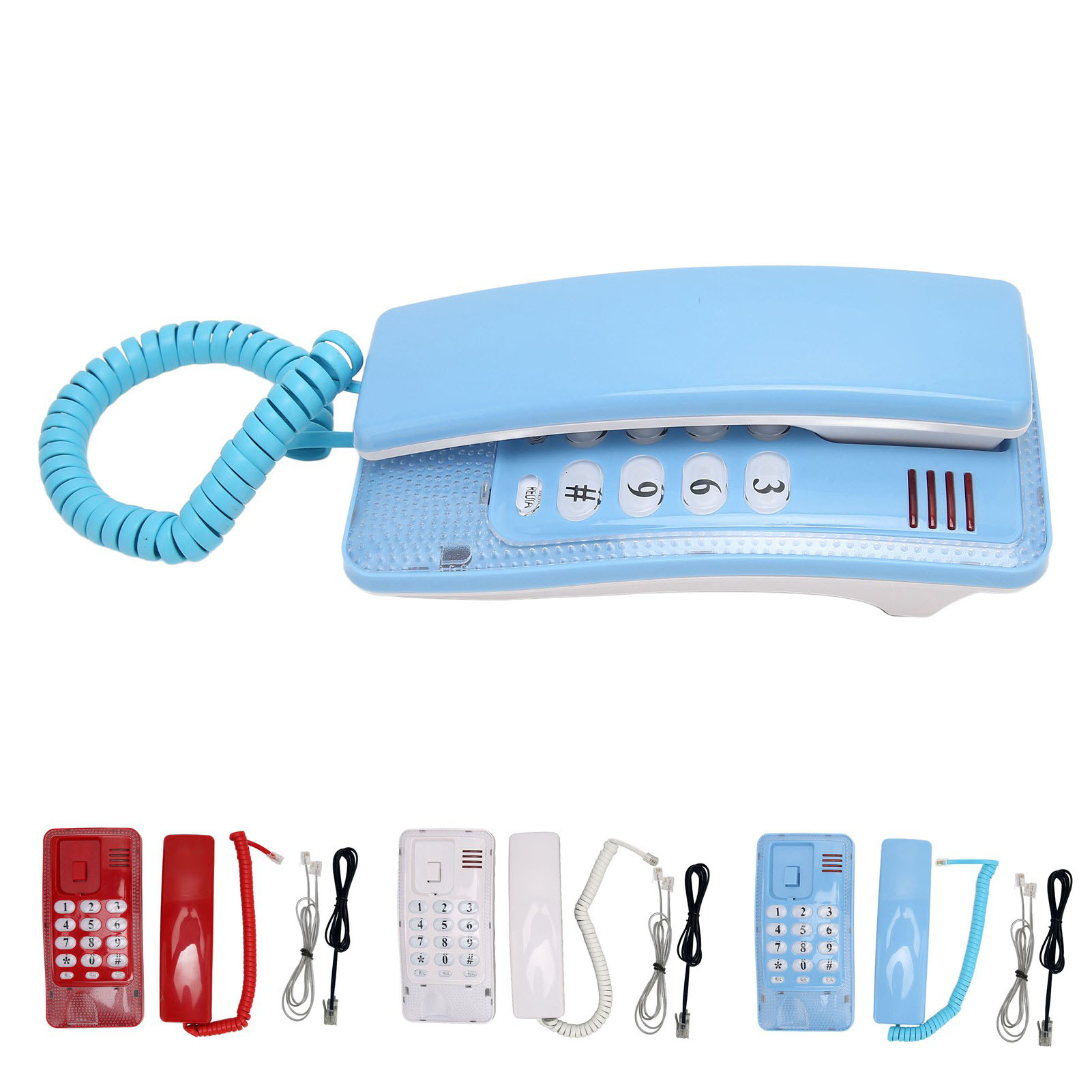 Wall Mounted Wired Telephone Rebroadcast Waterproof Dustproof Retro Wall Phon CB - Afbeelding 29 van 33