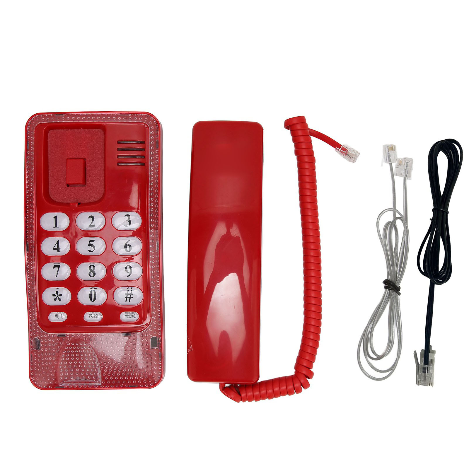 Wall Mounted Wired Telephone Rebroadcast Waterproof Dustproof Retro Wall Phon CB - Afbeelding 32 van 33