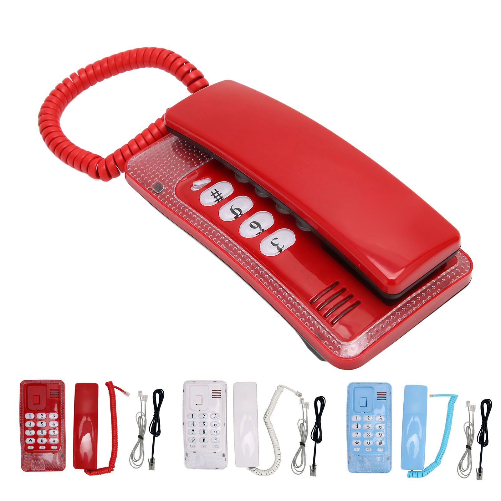 Wall Mounted Wired Telephone Rebroadcast Waterproof Dustproof Retro Wall Phon FY - Afbeelding 31 van 33