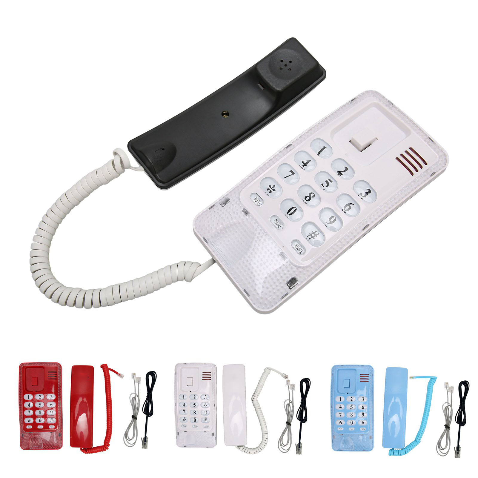 Wall Mounted Wired Telephone Rebroadcast Waterproof Dustproof Retro Wall Phon FY - Afbeelding 33 van 33