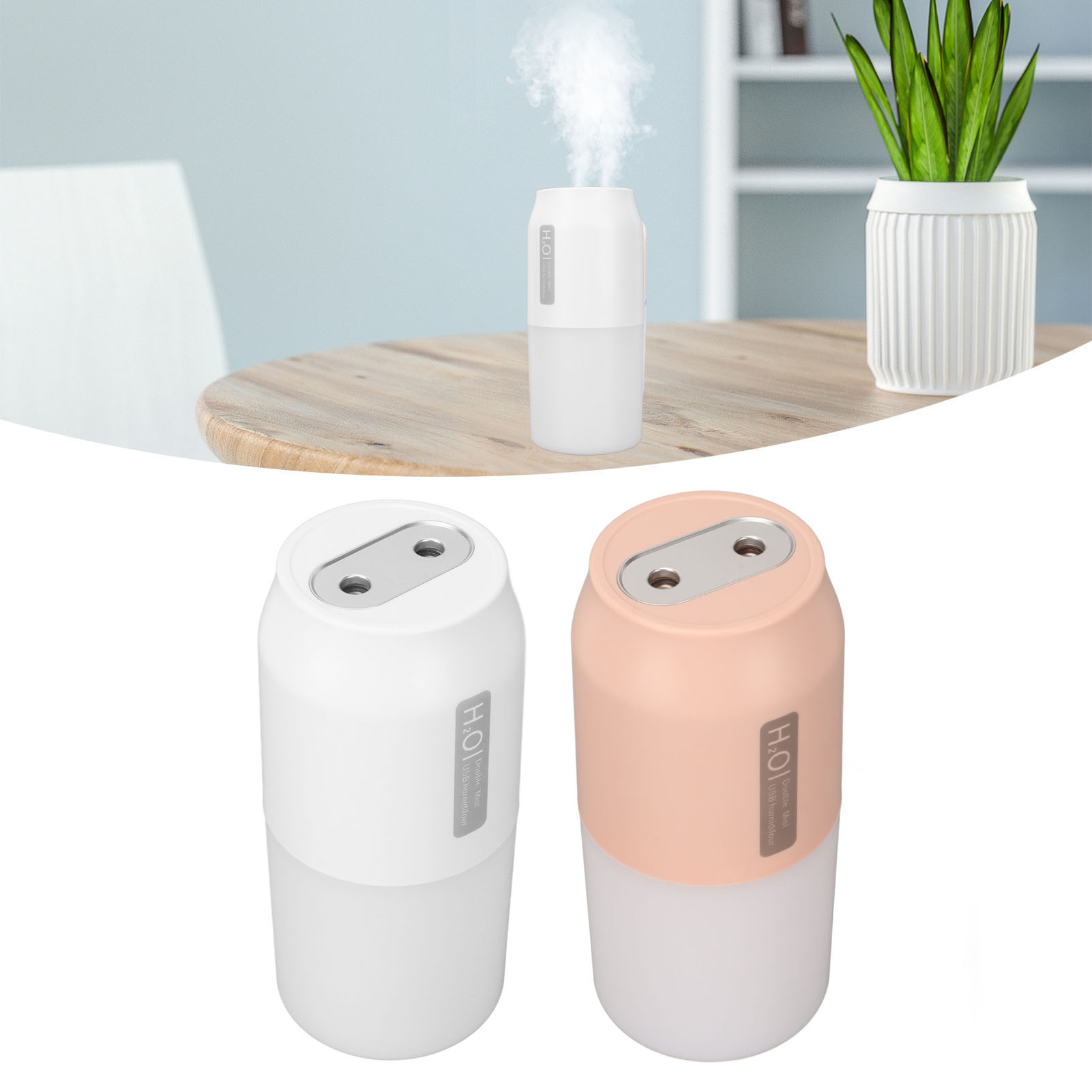 Mini Humidifier 280ml Two Spray Modes 10dB Low Noise Portable USB Humidifier FY - Bild 26 von 28