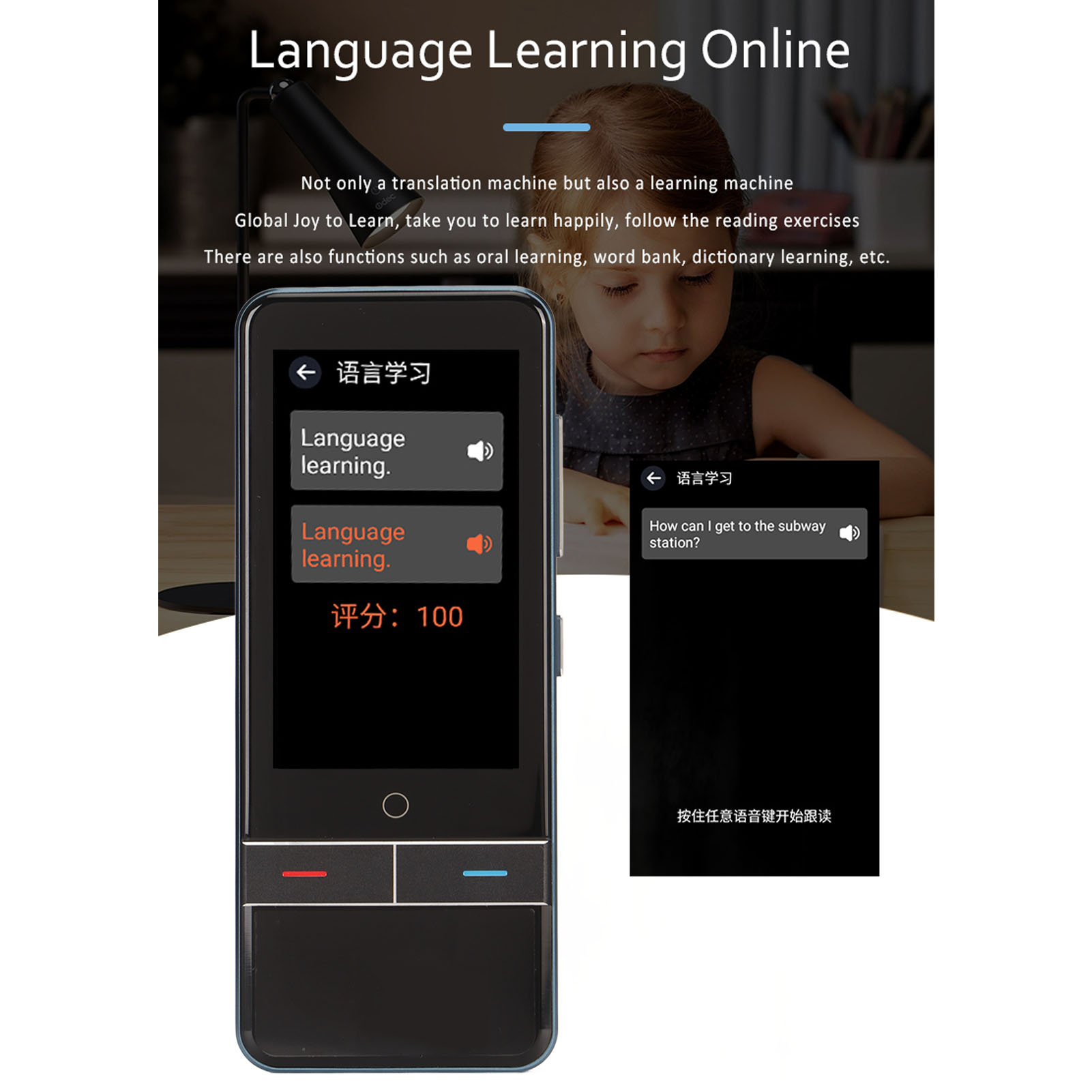 Language Translator WiFi 1GB 8GB 139 Online 57 Photo Offline Recording Langua CB - Afbeelding 29 van 30