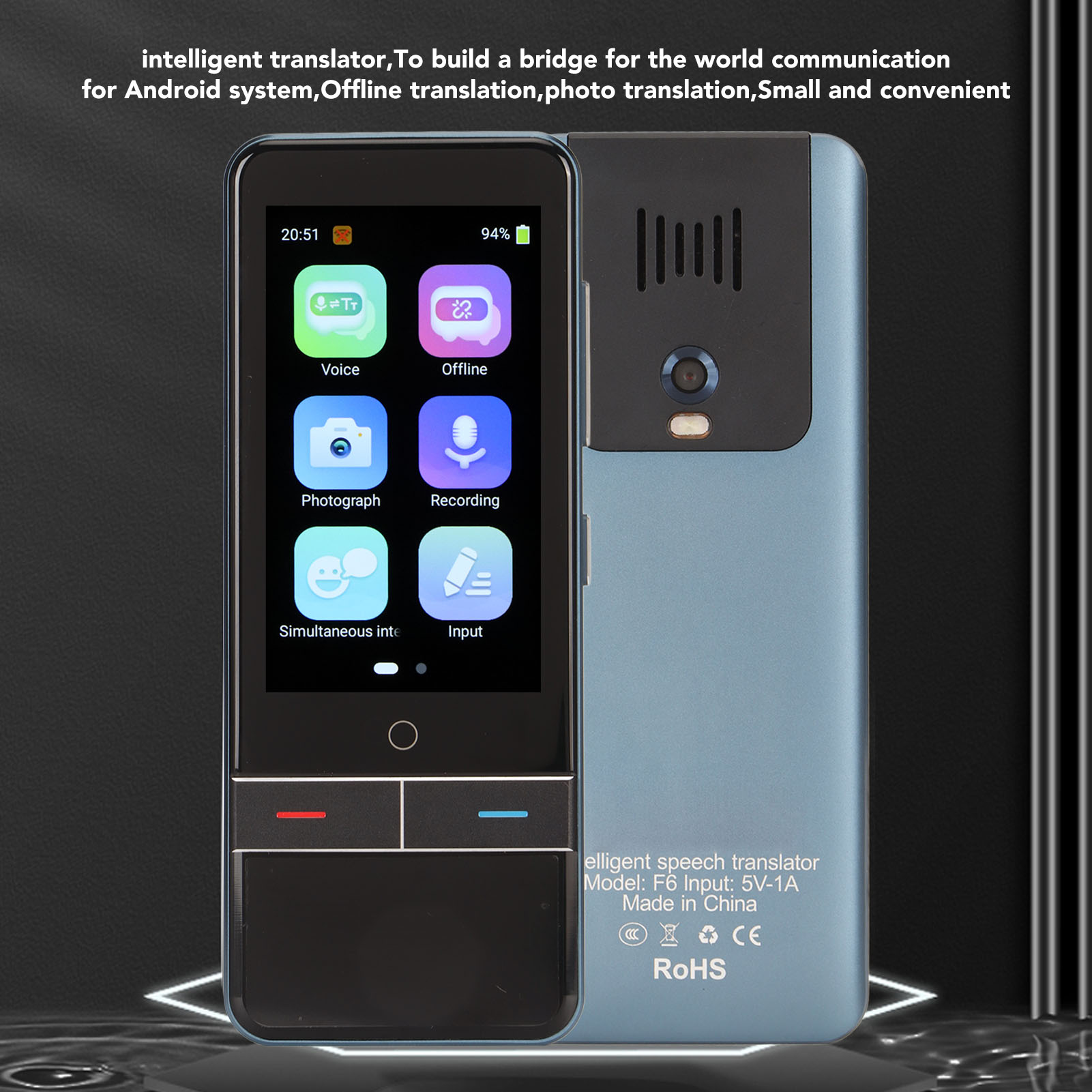 Language Translator WiFi 1GB 8GB 139 Online 57 Photo Offline Recording Langua FY - Afbeelding 29 van 30
