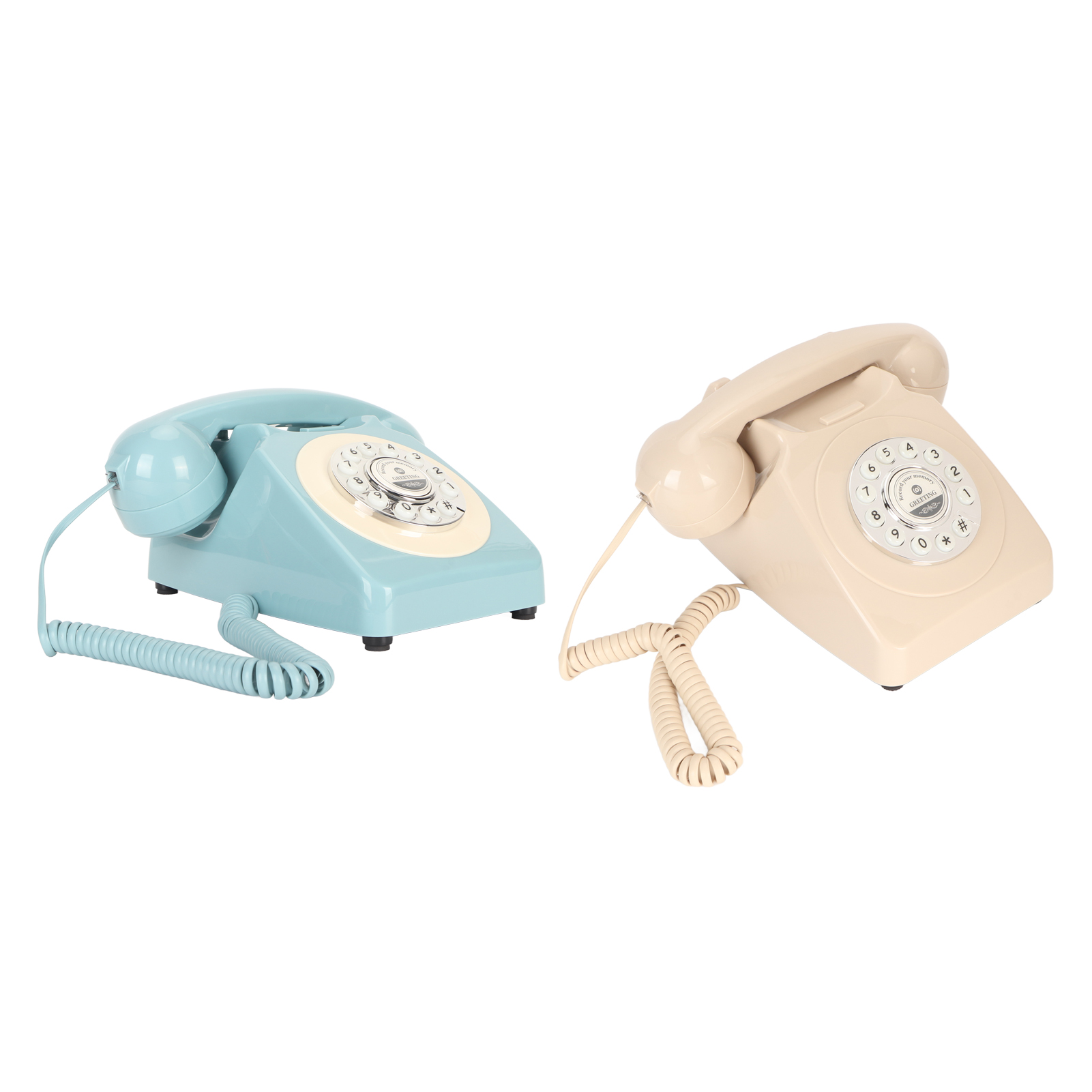 Vintage Telephone Push Button Dialing Sound Message Record Retro Landline For FY - Afbeelding 25 van 29