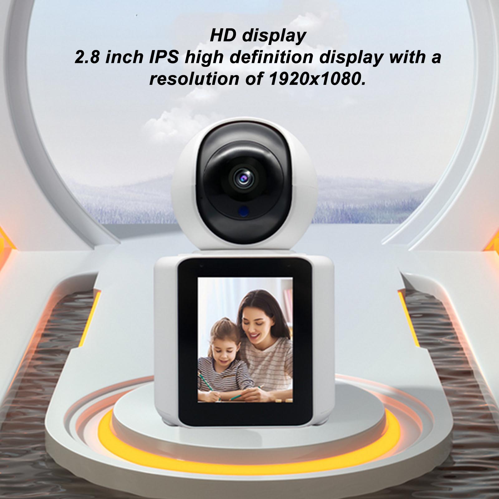 2.8 Inch Indoor Camera 1080p HD Security Camera WiFi Monitoring Two Way Vide NEW - Picture 32 of 33
