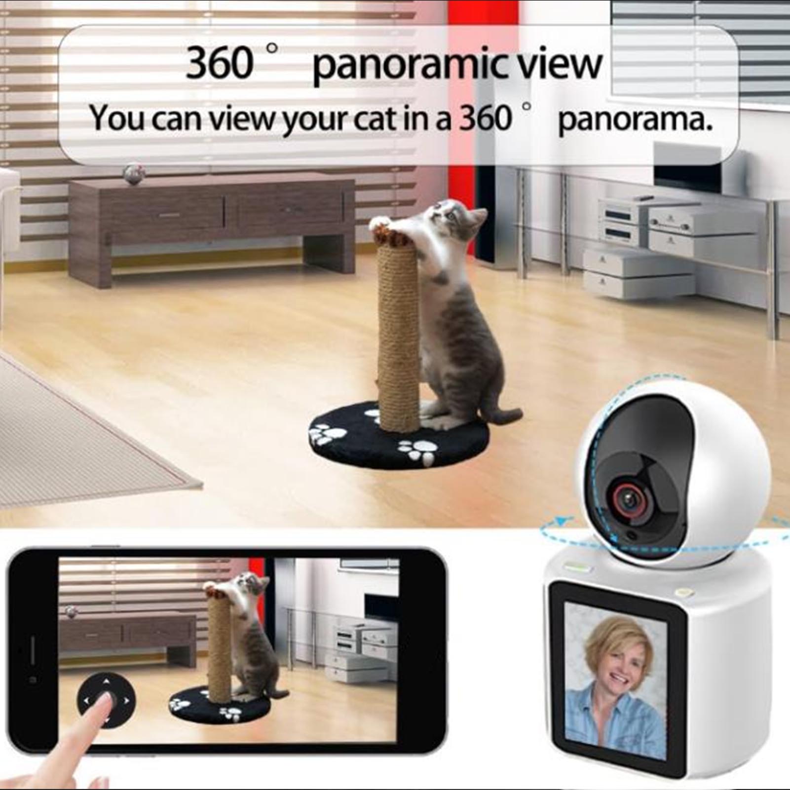 2.8 Inch Indoor Camera 1080p HD Security Camera WiFi Monitoring Two Way Vide NEW - Picture 29 of 33
