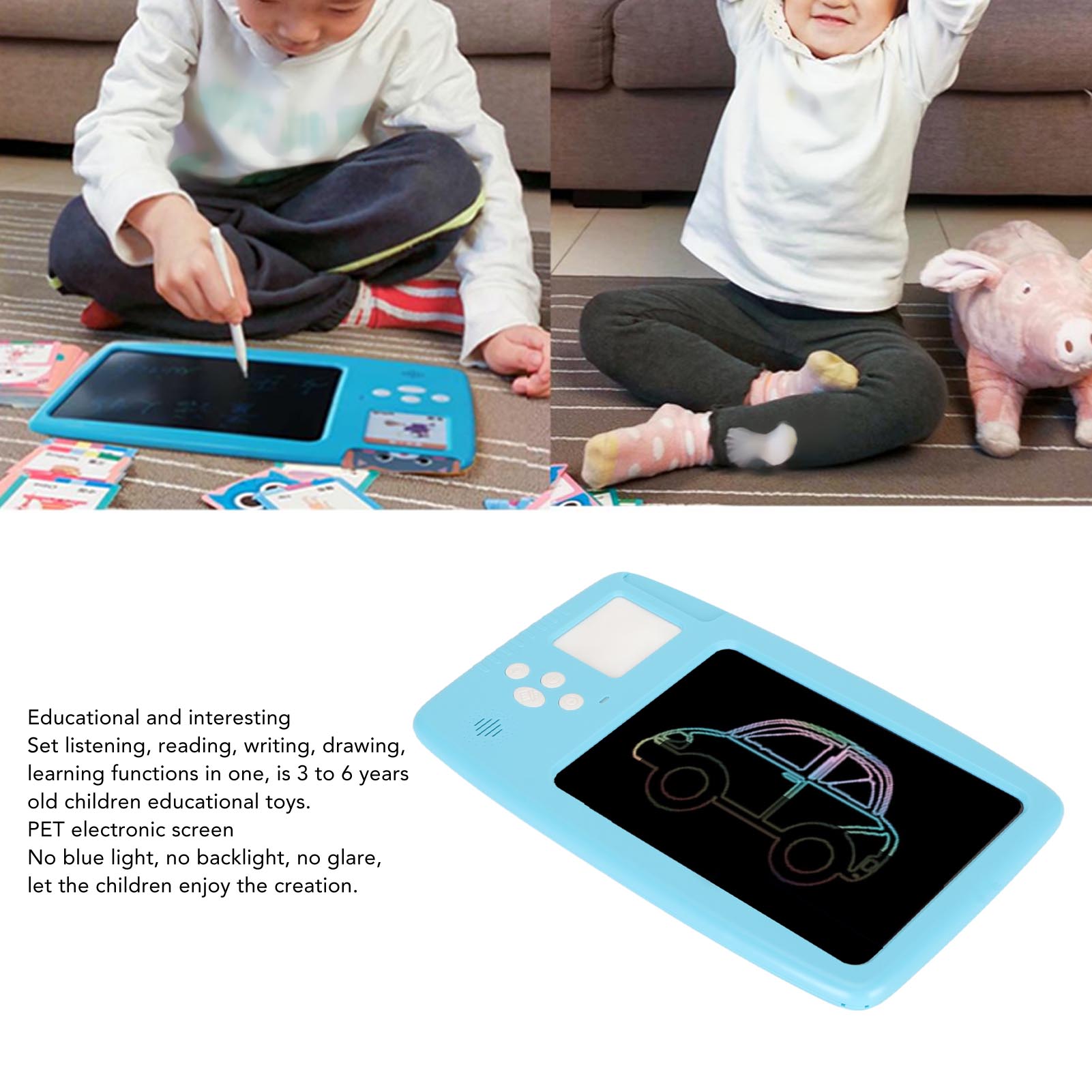 8.5in LCD Writing Tablet Colorful Doodle Board Educational Drawing Tablet Pad FY - Bild 26 von 30