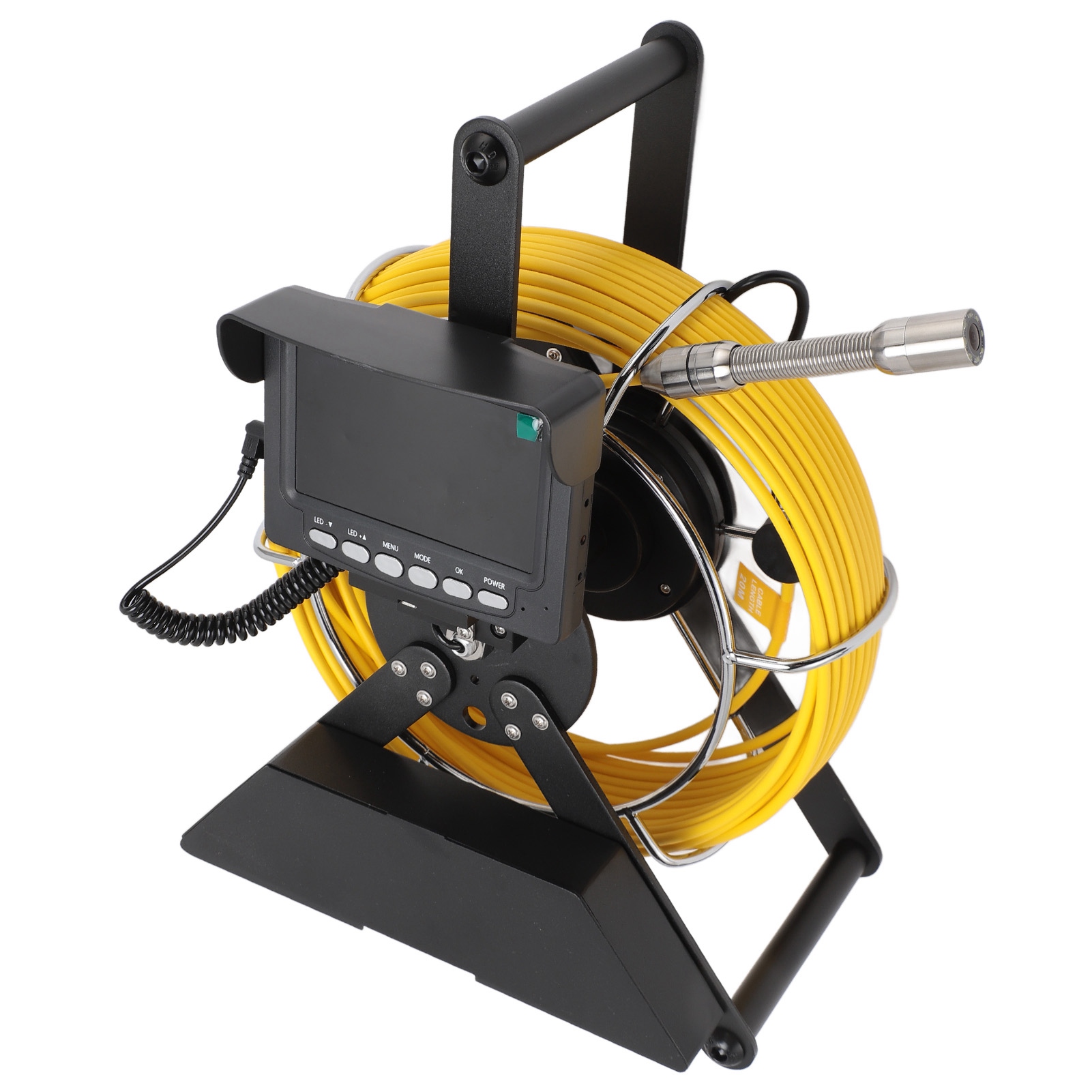 Caméra dégout industrielle avec écran LCD 4,3 pouces officiel DVR enregistrement pipeline serpent Ca FG