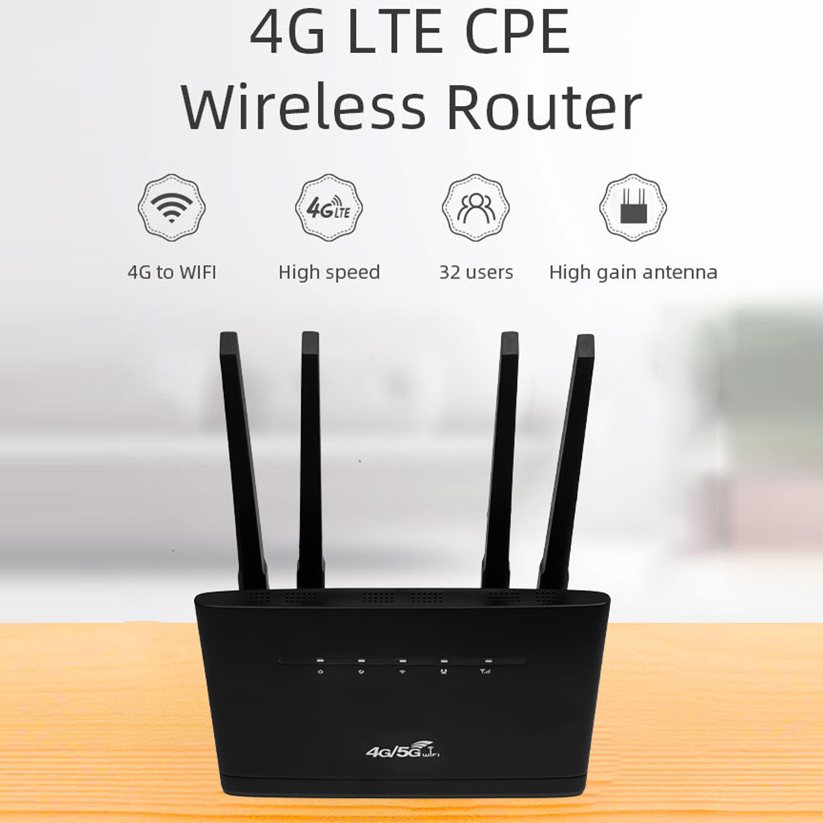 4G LTE Wireless Router 300Mbps 4 High Gain Antenna Mobile WiFi Hotspot Route NEW - Picture 29 of 33