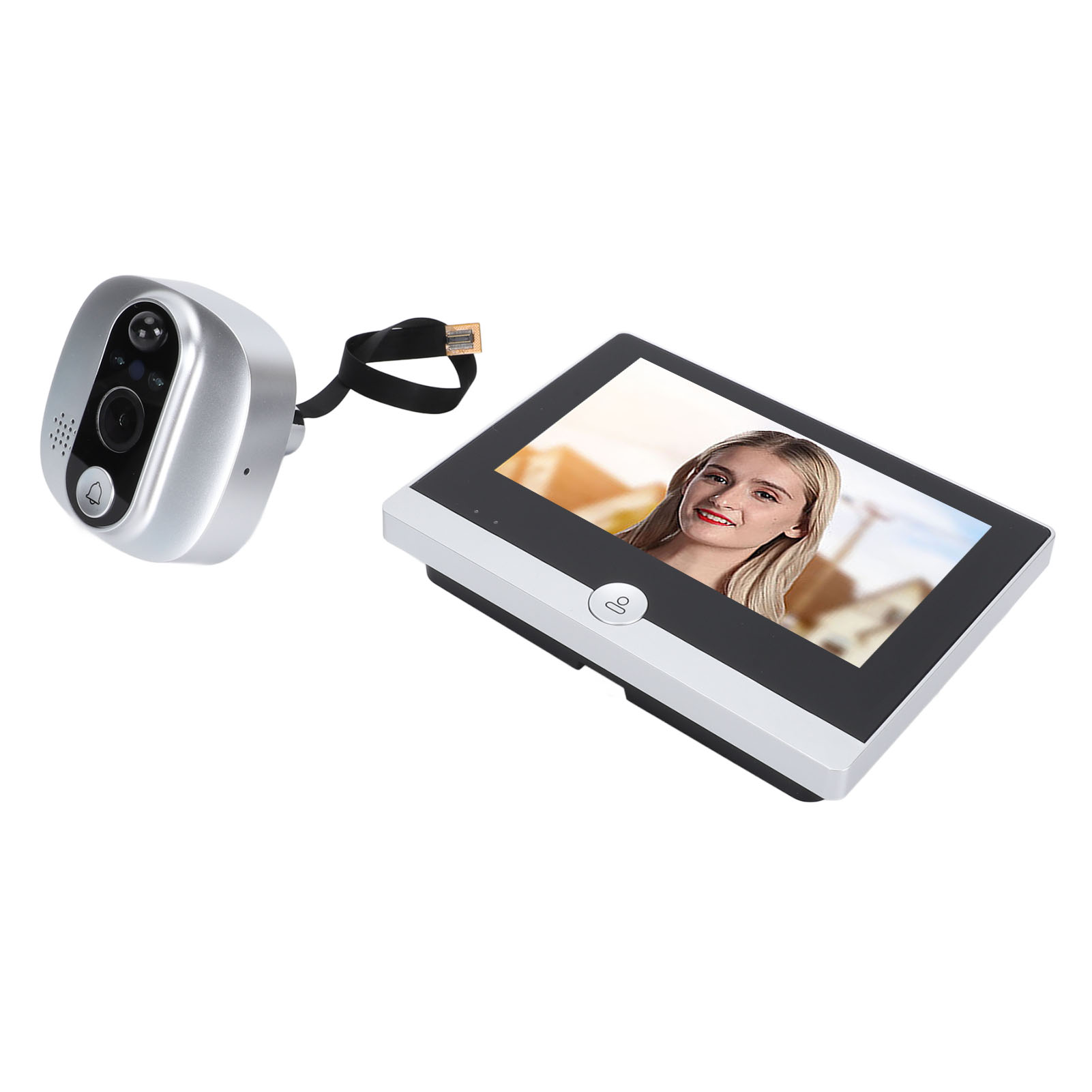4.3in Peephole Camera 1080P WIFI Front Door 150° Wide Angle Motion Detection NEW - Afbeelding 15 van 18