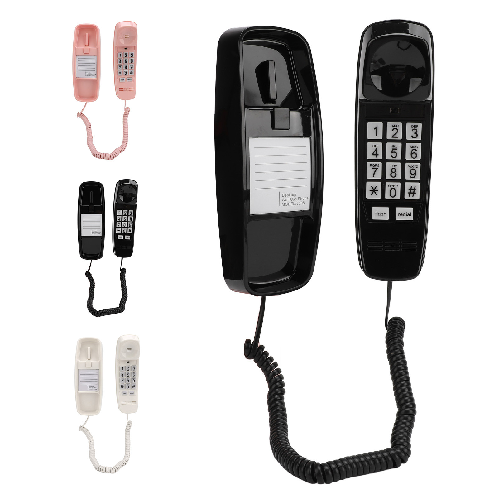 Telefon przewodowy Montaż ścienny Duży przycisk Regulacja głośności Przyjazny dla seniorów Przewodowy CB - Zdjęcie 28 z 32