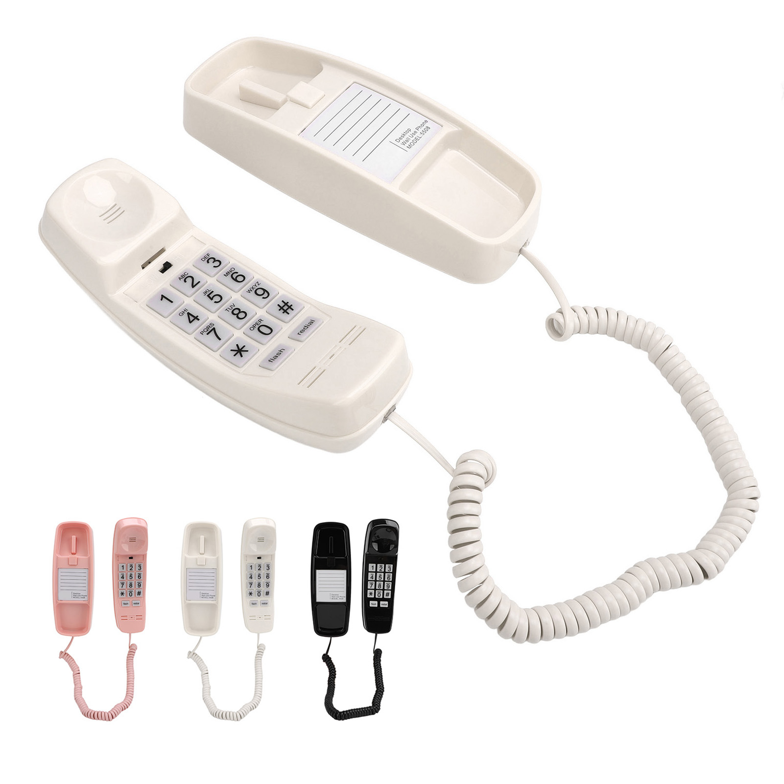 Telefon przewodowy Montaż ścienny Duży przycisk Regulacja głośności Przyjazny dla seniorów Przewodowy FY - Zdjęcie 26 z 32