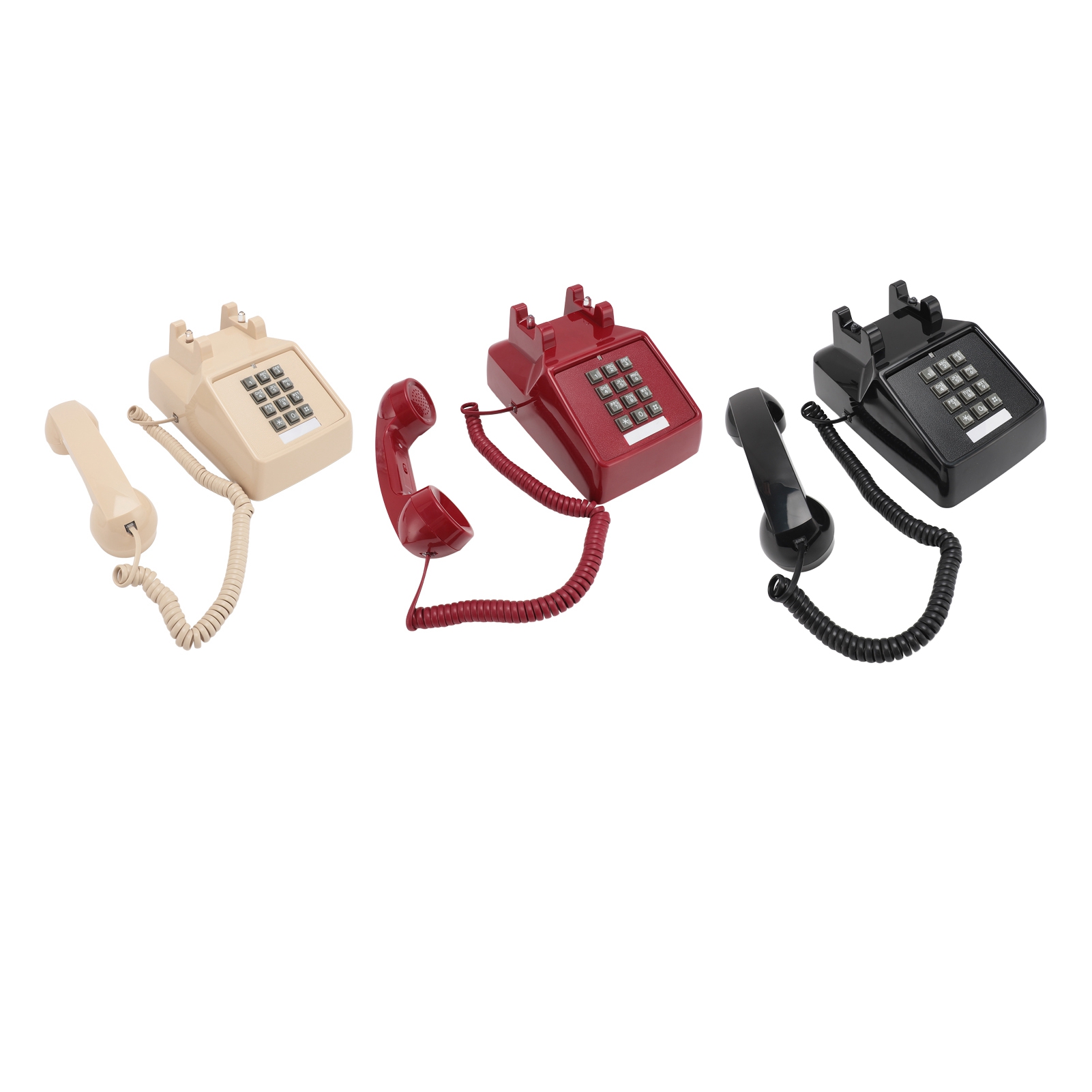 Vintage Corded Phone Mechanical Ringer Volume Control Large Button Retro Desk FY - Afbeelding 28 van 31