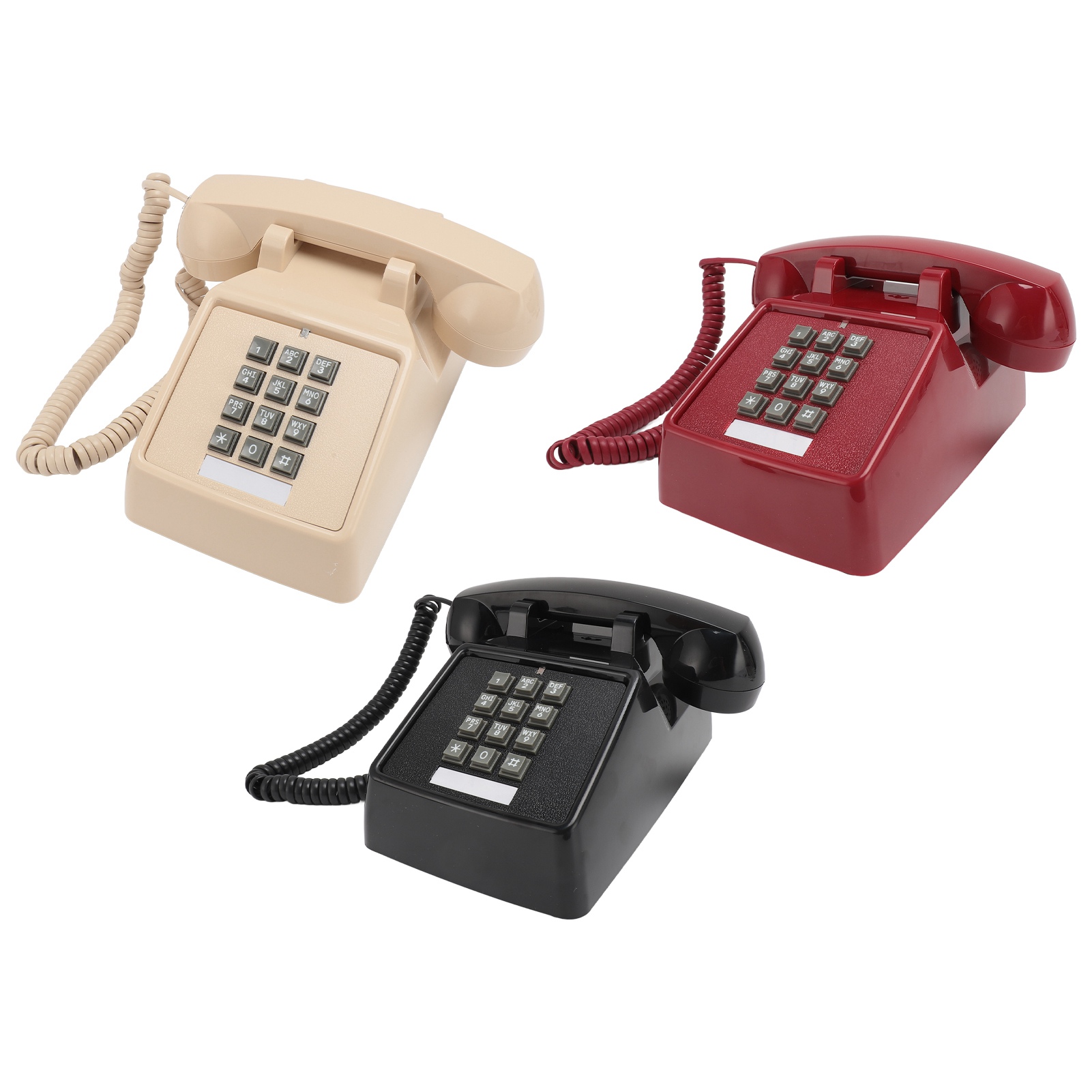 Vintage Corded Phone Mechanical Ringer Volume Control Large Button Retro Desk FY - Afbeelding 29 van 31
