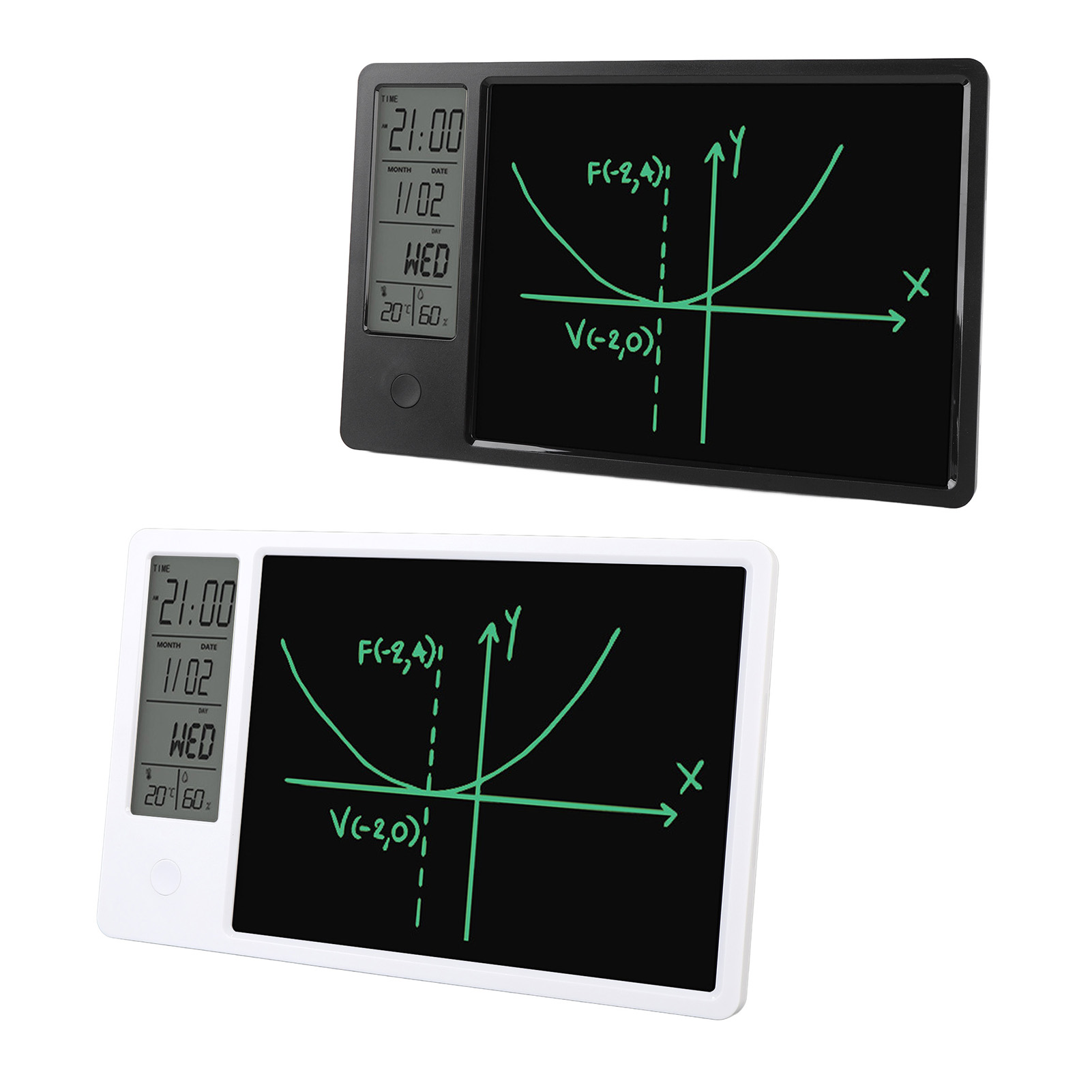 Electronic Desktop Calendar With Erasable LCD Writing Tablet Digital Clock Da FY - Bild 24 von 28