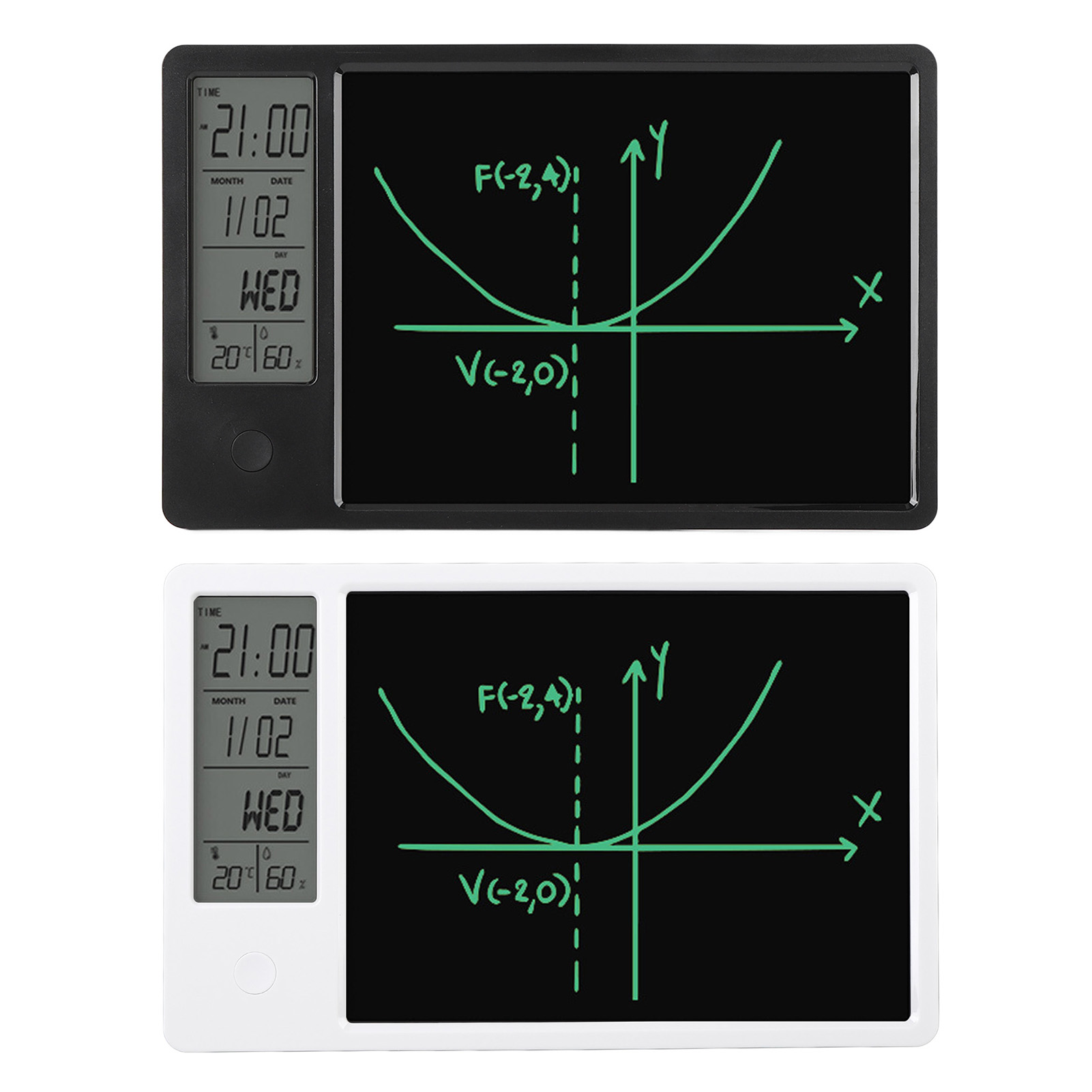 Electronic Desktop Calendar With Erasable LCD Writing Tablet Digital Clock Da FY - Bild 23 von 28