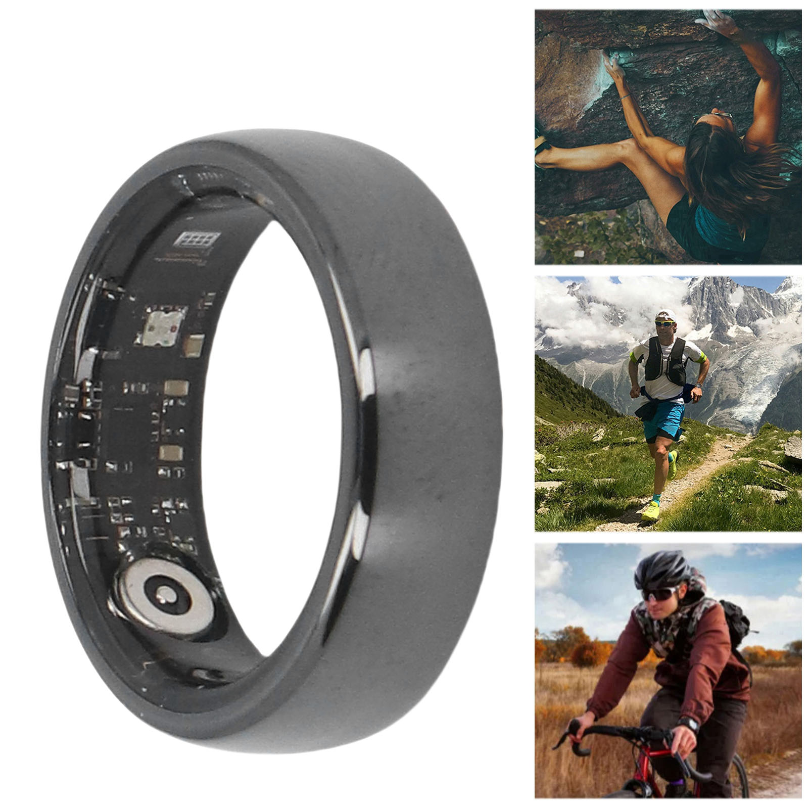 Smart Health Ring 5ATM Rain Proof Low Power Consumption Gesture Control Came HG5 - Photo 14 sur 54