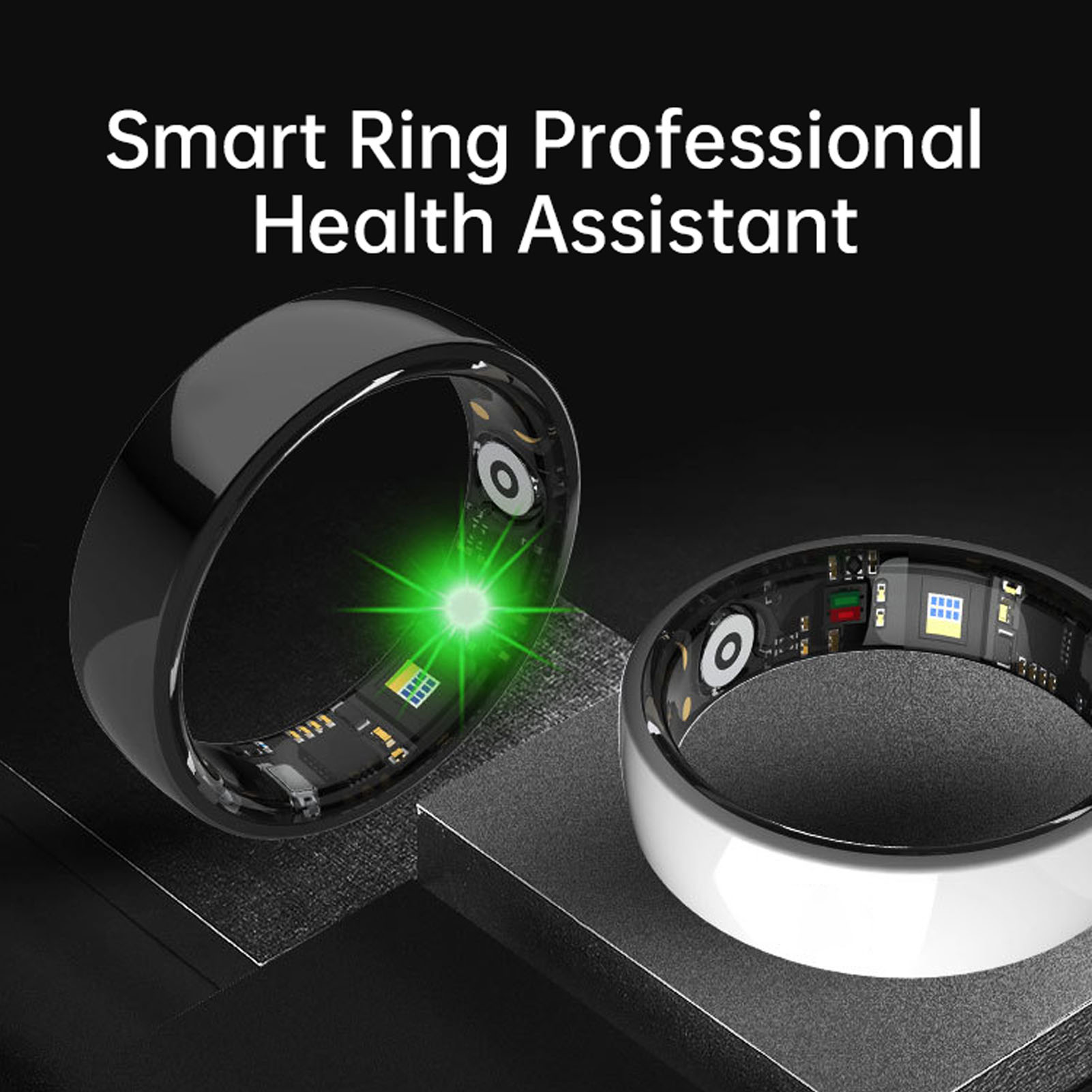 Smart Health Ring 5ATM Rain Proof Low Power Consumption Gesture Control Came HG5 - Photo 27 sur 54