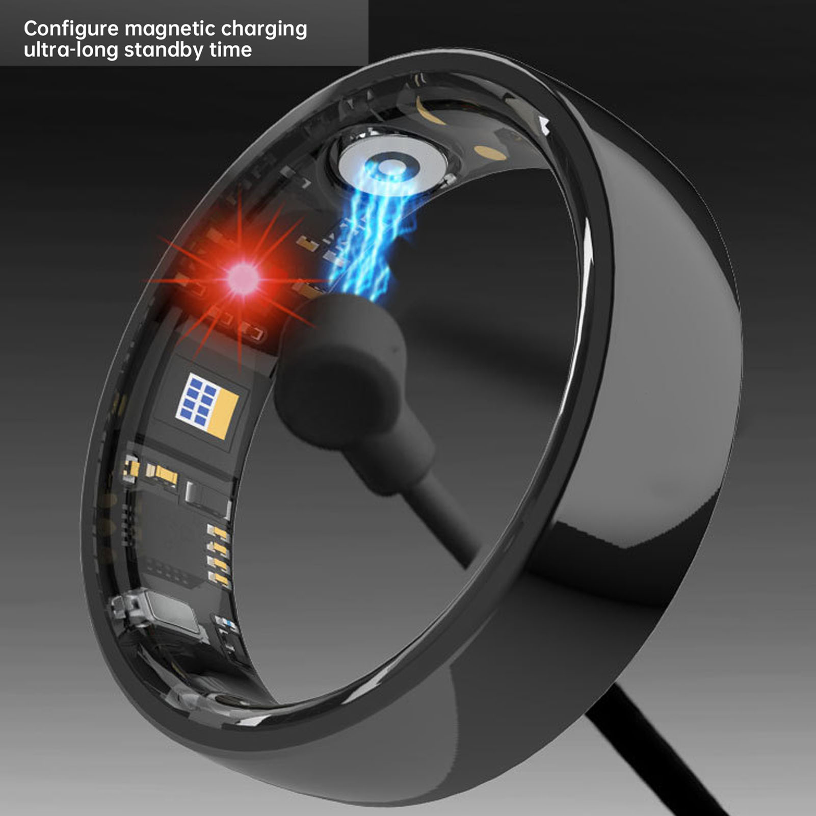 Smart Health Ring 5ATM Rain Proof Low Power Consumption Gesture Control Came HG5 - Photo 30 sur 54