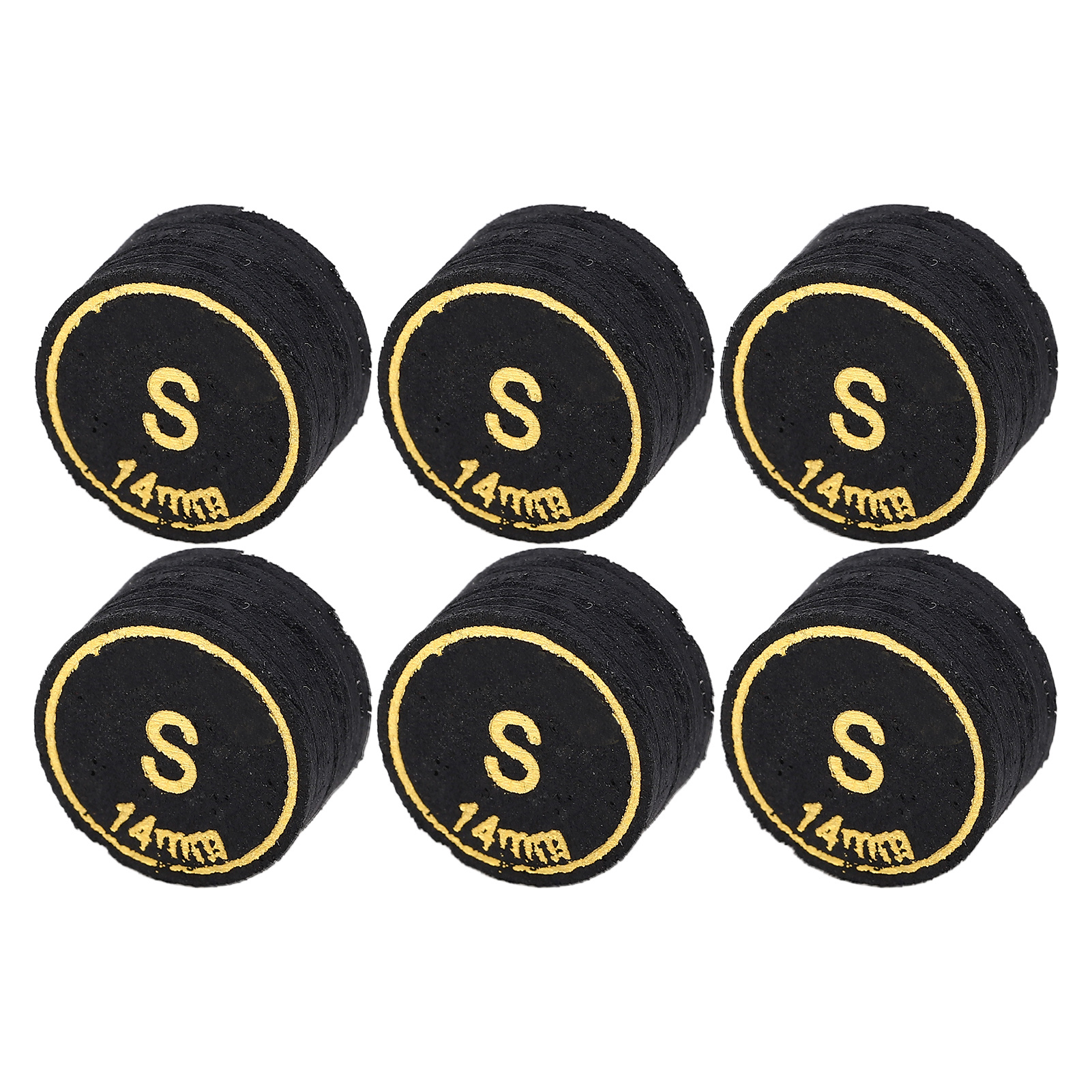 6pcs Pool Cue Tips Professional Multi Layers Billiard Pool Cue Tips Replacement
