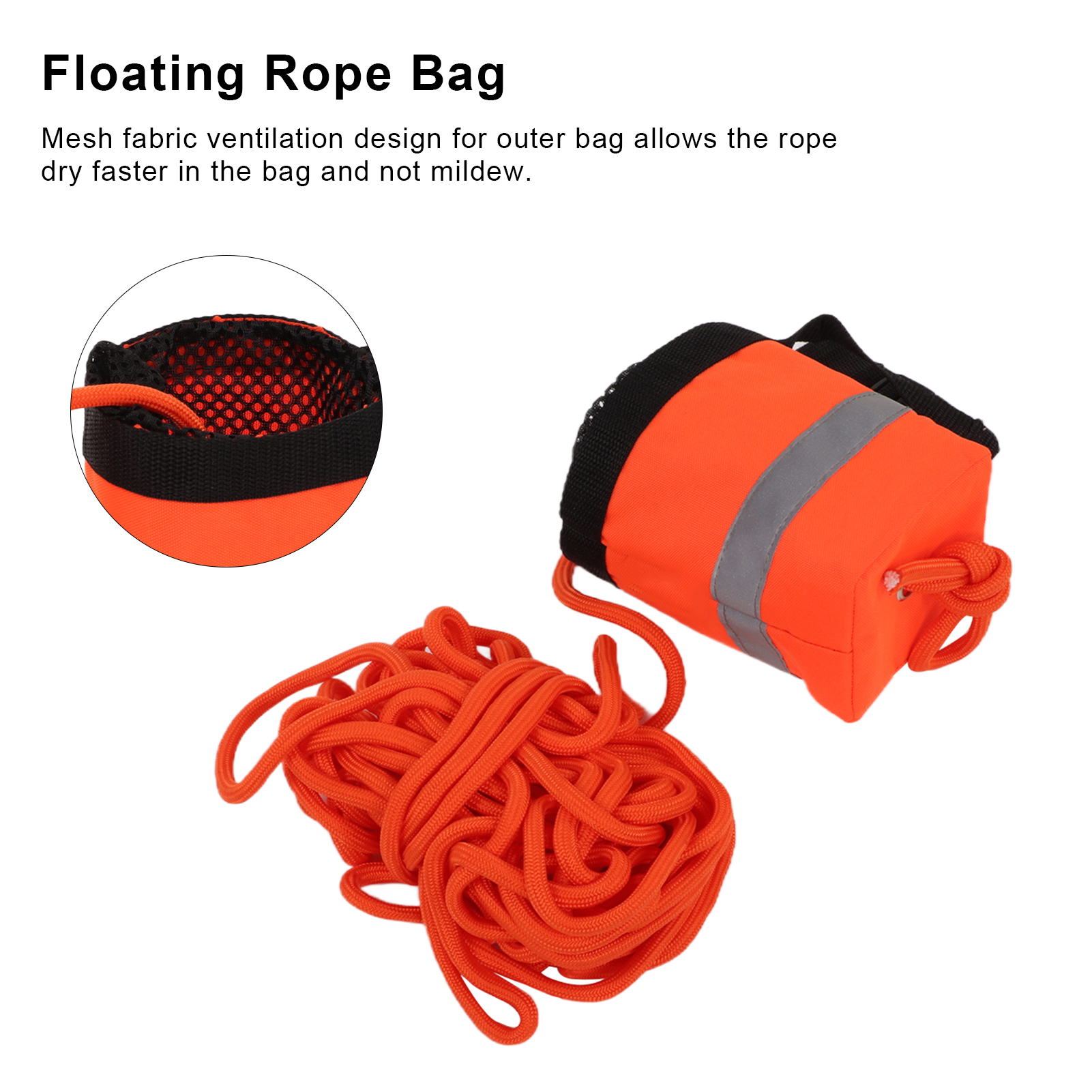 Throw Rope Bag Life Saving Reflective Rope Water Floating Bag Saving FA - Picture 26 of 28
