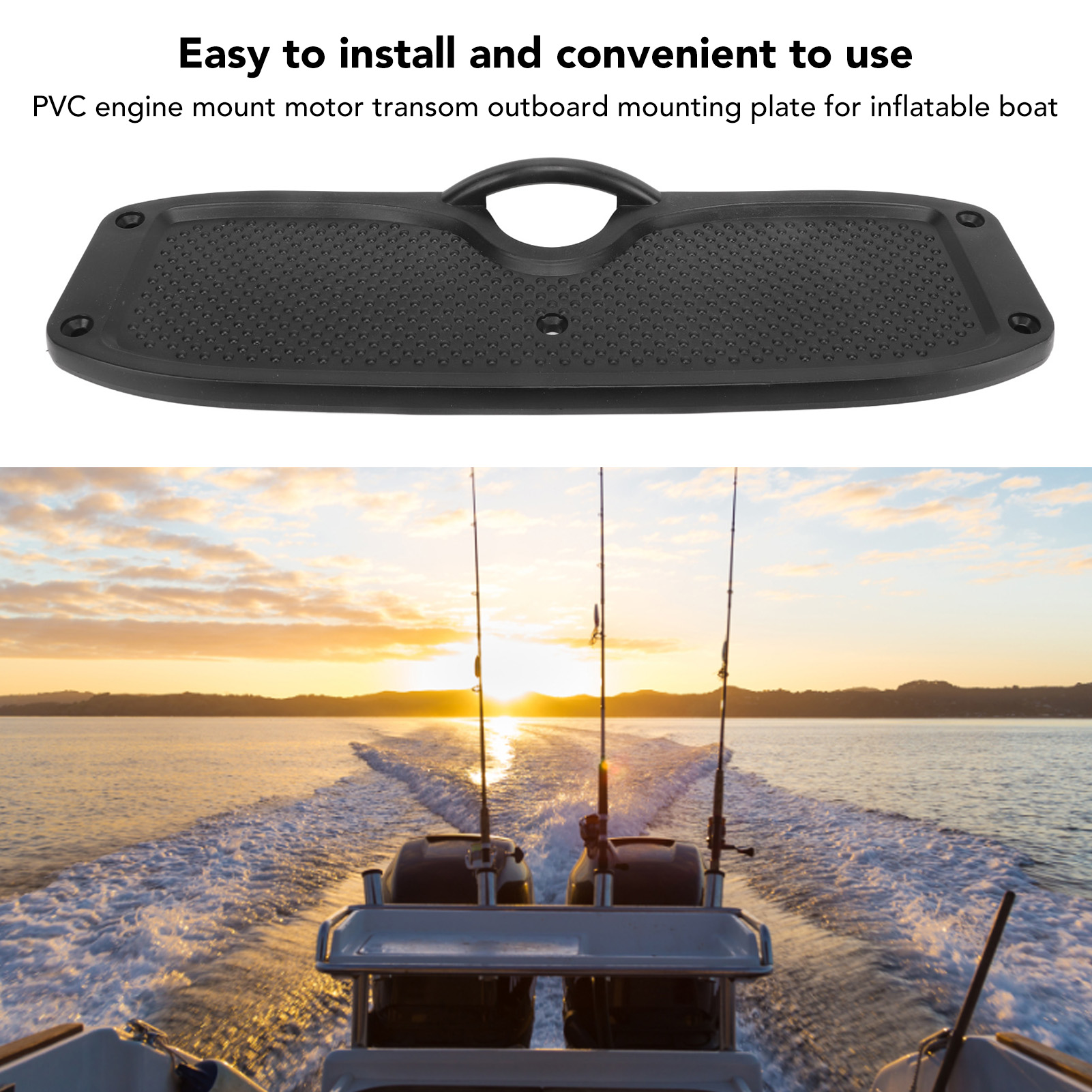 PVC Transom Plate Outboard Mounting Engine Bracket For Inflatable Boat Rubber Di - Picture 23 of 28