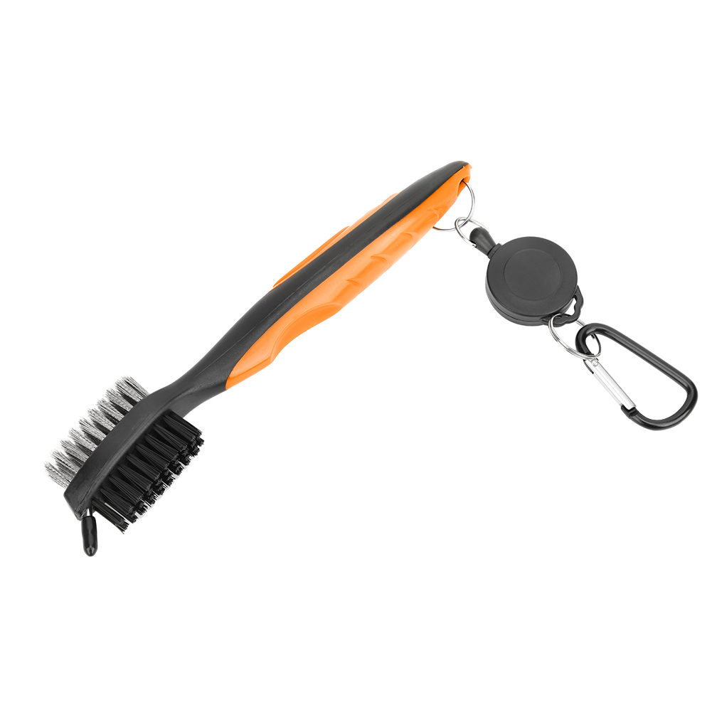 Multifunctional Club Cleaner Brush With Nylon Steel Dual Bristles Cleaning
