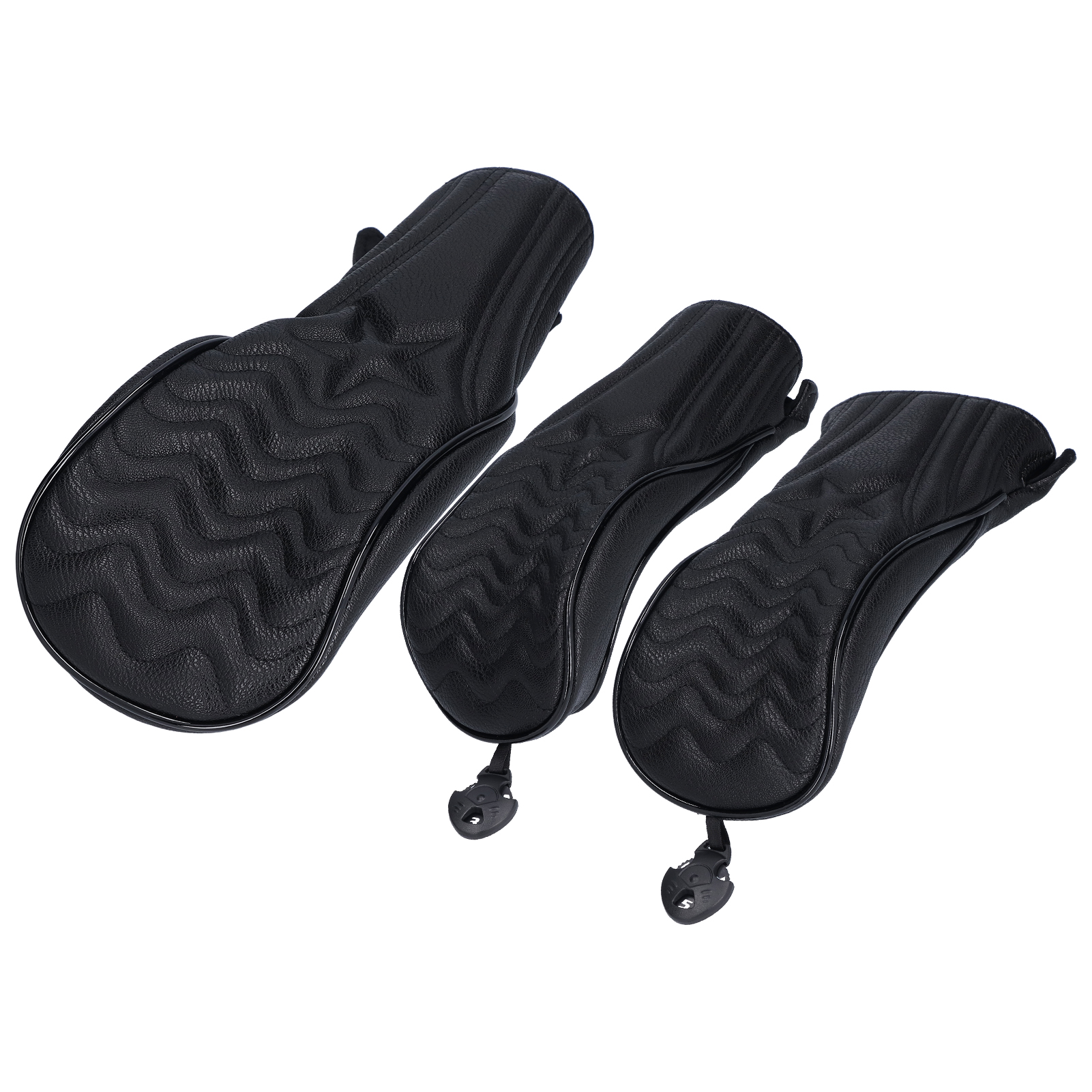 ZZ1 Club Head Cover Waterproof PU Leather Wood Head Covers Protective - Picture 17 of 21