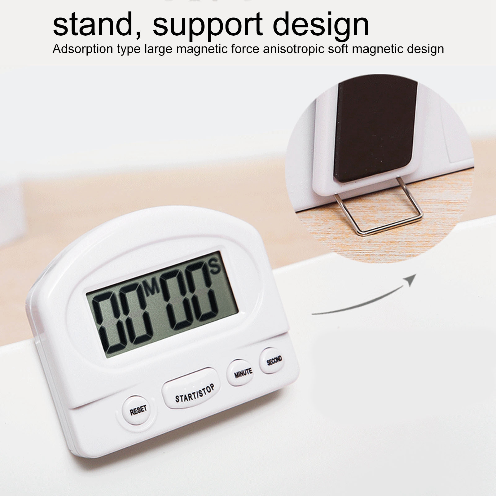 Kitchen Timer Loud Volume Time Up And Count Down Magnetic Design Multifuncti_ss - Picture 13 of 18