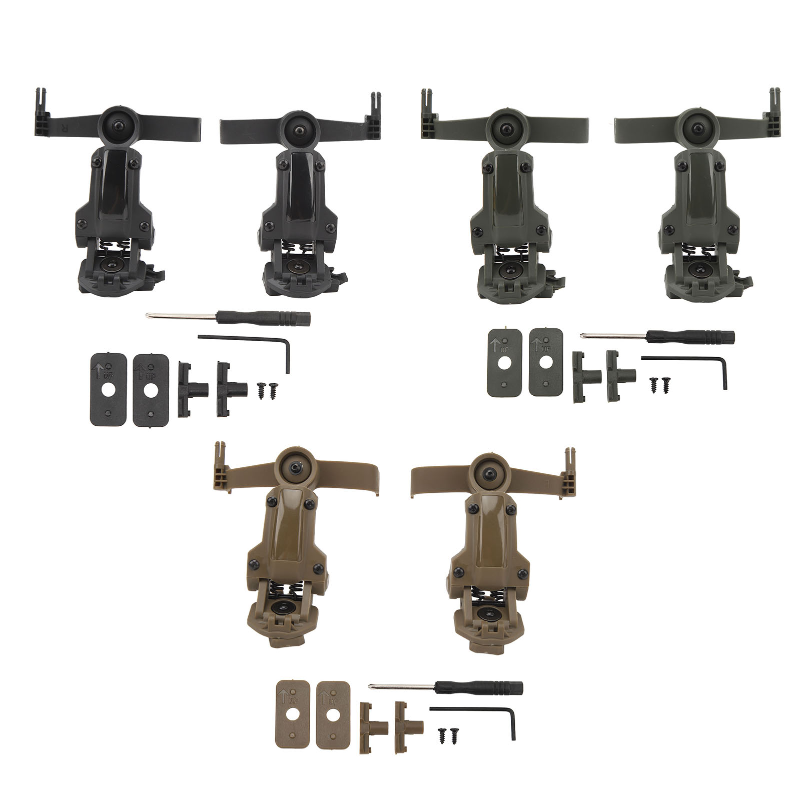 ARC Rail Adapter Accessories Multi Angle Rotation Helmet Rail Adapter for - Picture 31 of 33