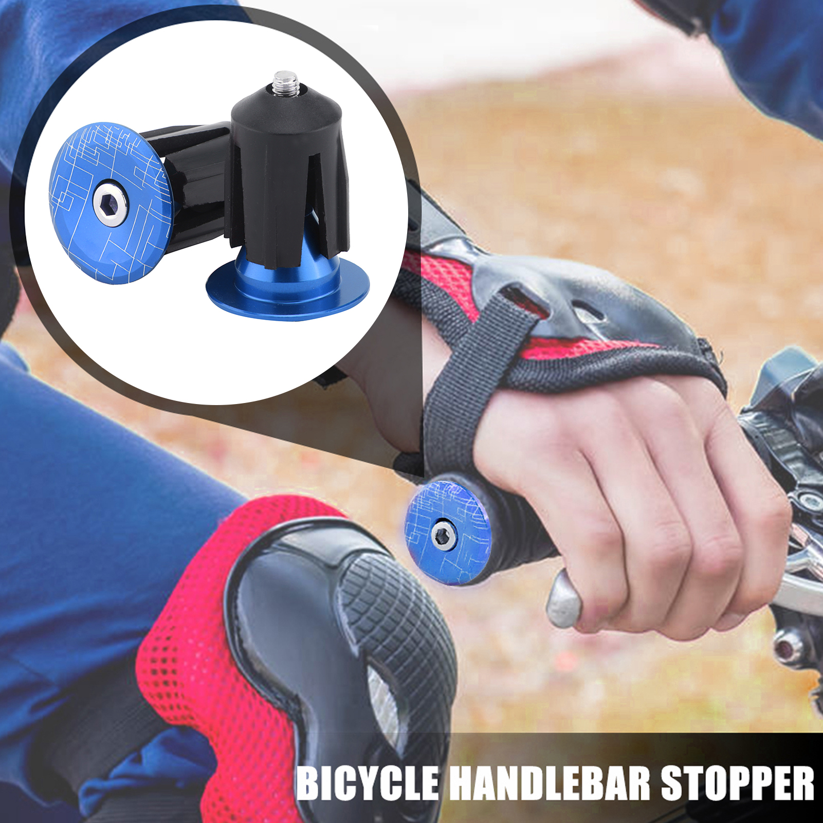 2pcs Bicycle Bar End Plugs Bike Handlebar End Caps Plugs For Road Bike Mountain