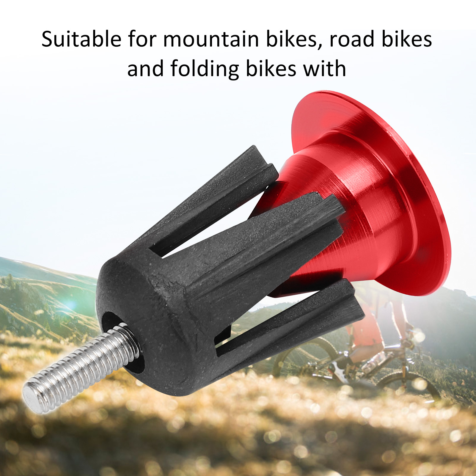 2PCS Bike Handlebar End Cap Bicycle Handlebar Plug For Mountain Bikes Road Bikes - Picture 34 of 42