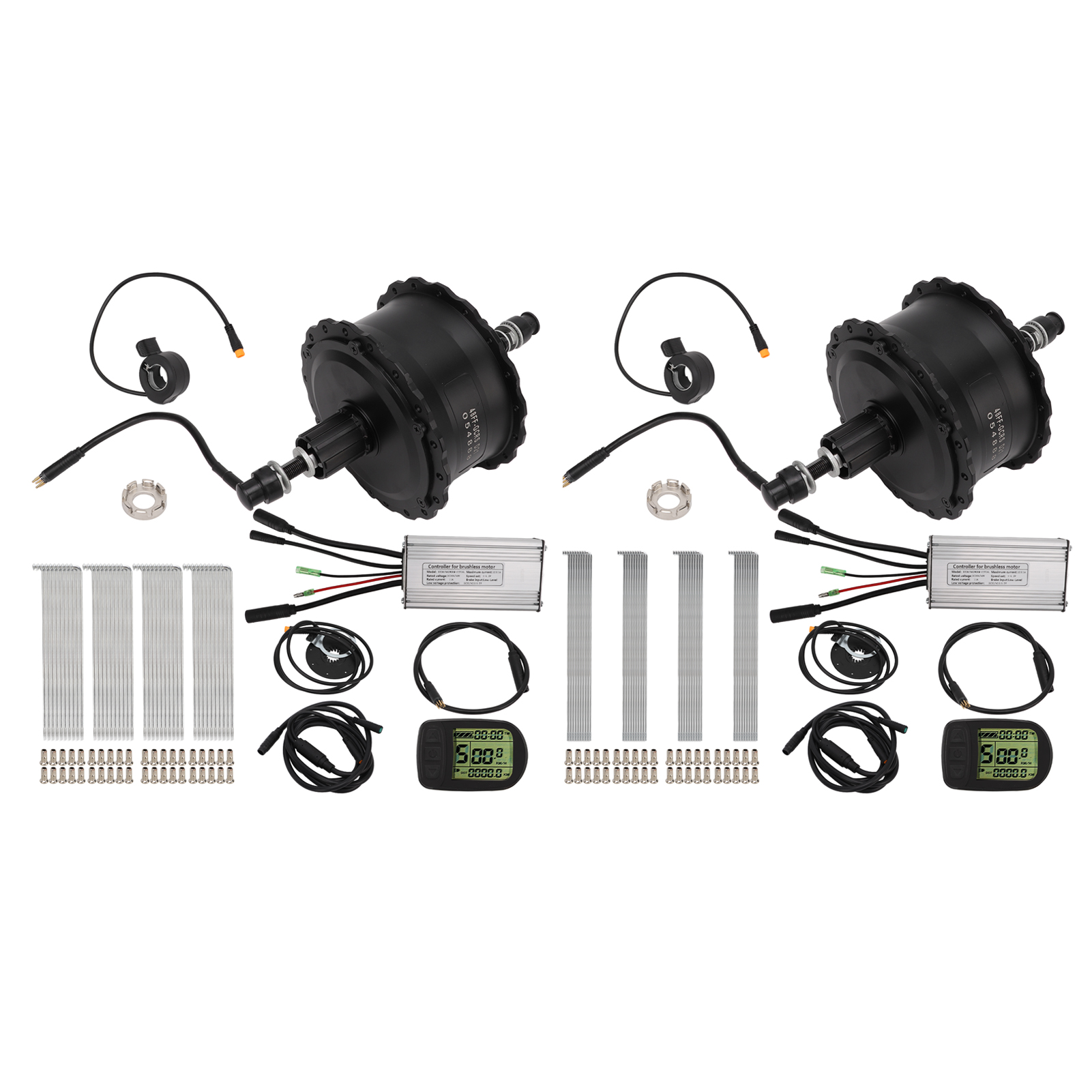 New 48V 500W Bike Rear Hub Motor Electric Bicycle Rear Wheel Conversion Kit With
