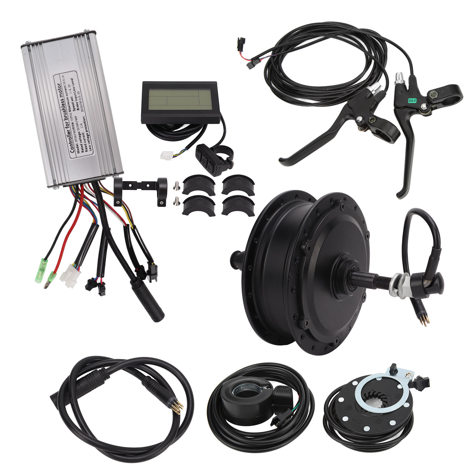 Electric Bicycle Rear Wheel Conversion Kit 48V 500W Rear Drive Motor LCD3 Di