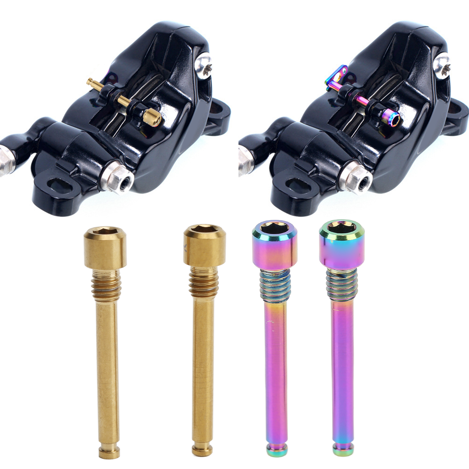 2pcs Bike Disc Brake Screw Titanium Alloy Mountain Bike Brake Caliper Screws_ss - Picture 16 of 18