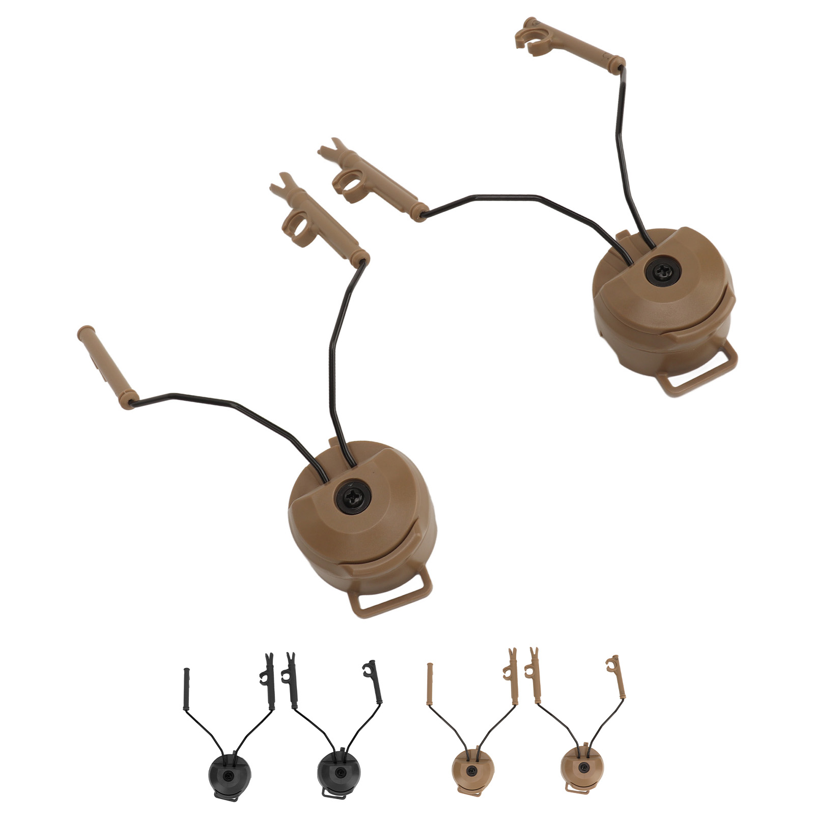 ARC Adapter Helmet Rail Suspension Mount for Airsoft Activities Ear Protection - Zdjęcie 25 z 28