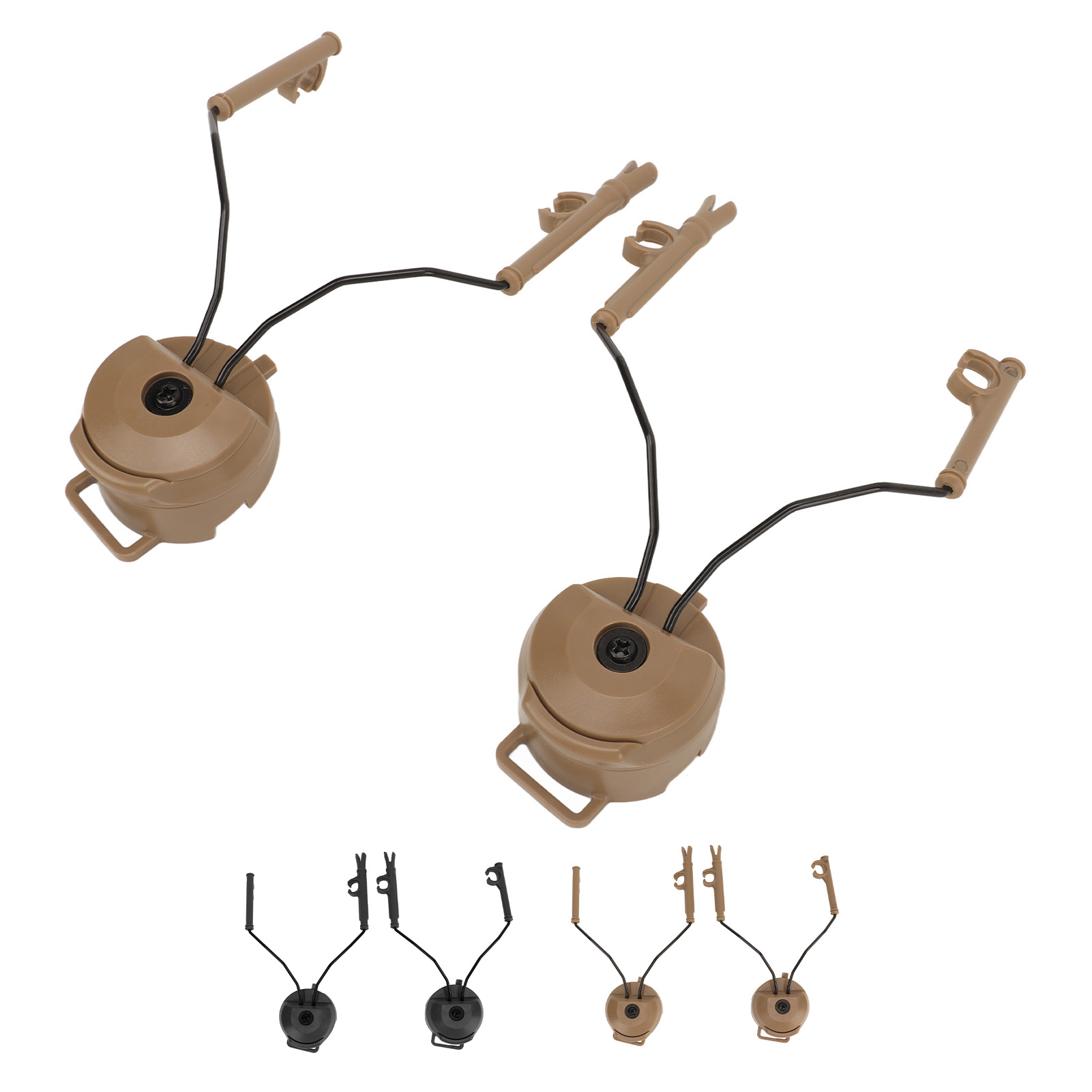 ARC Adapter Helmet Rail Suspension Mount for Airsoft Activities Ear Protection - Zdjęcie 26 z 28
