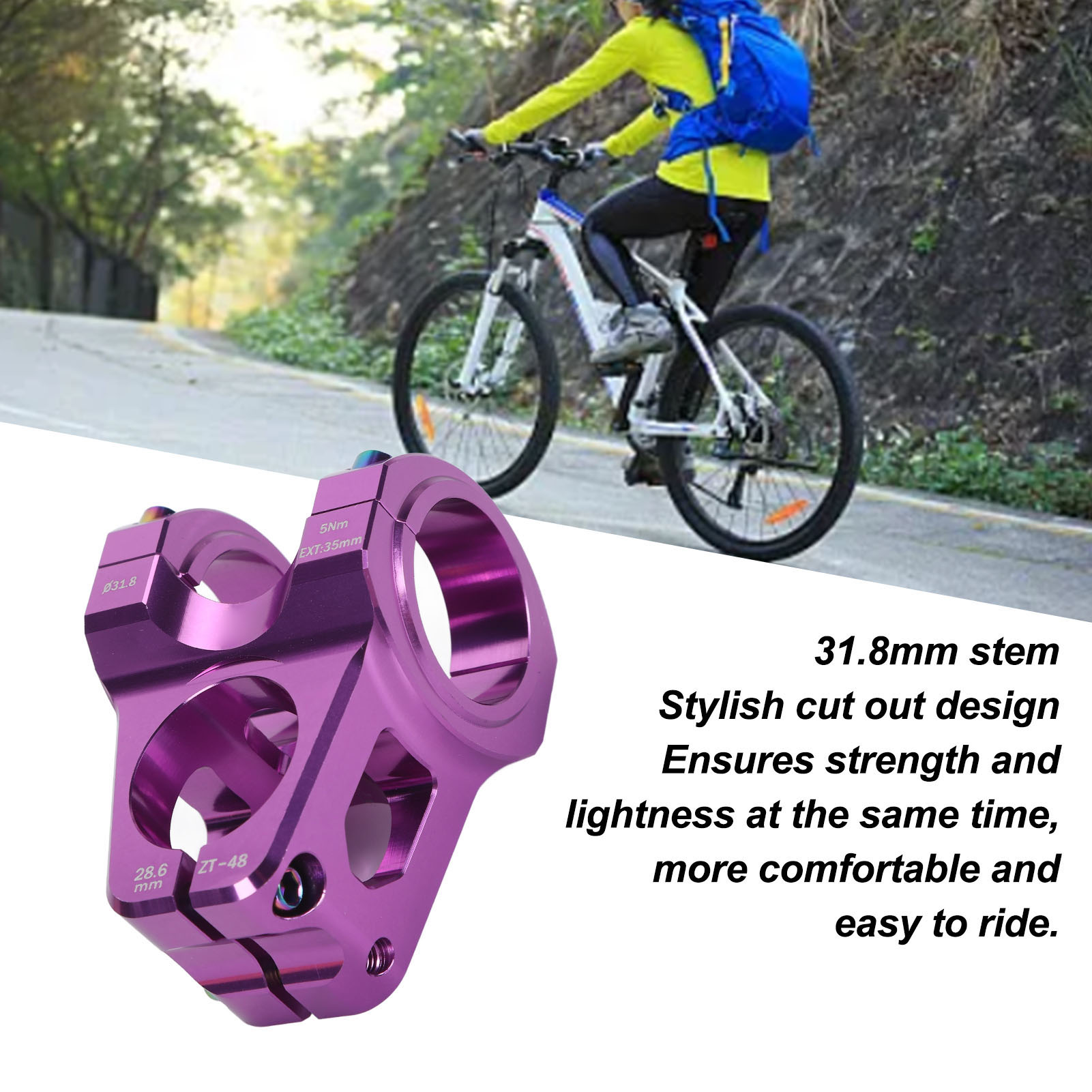 31.8mm Mountain Bike Stem Aluminum Alloy Lightweight DIY Short Handlebar Stem