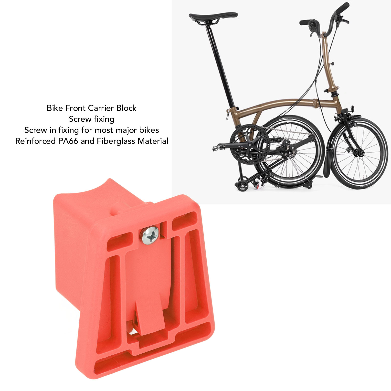 Bike Front Carrier Block Reinforced Bag Bracket for Brompton Cycling Part - Picture 24 of 30