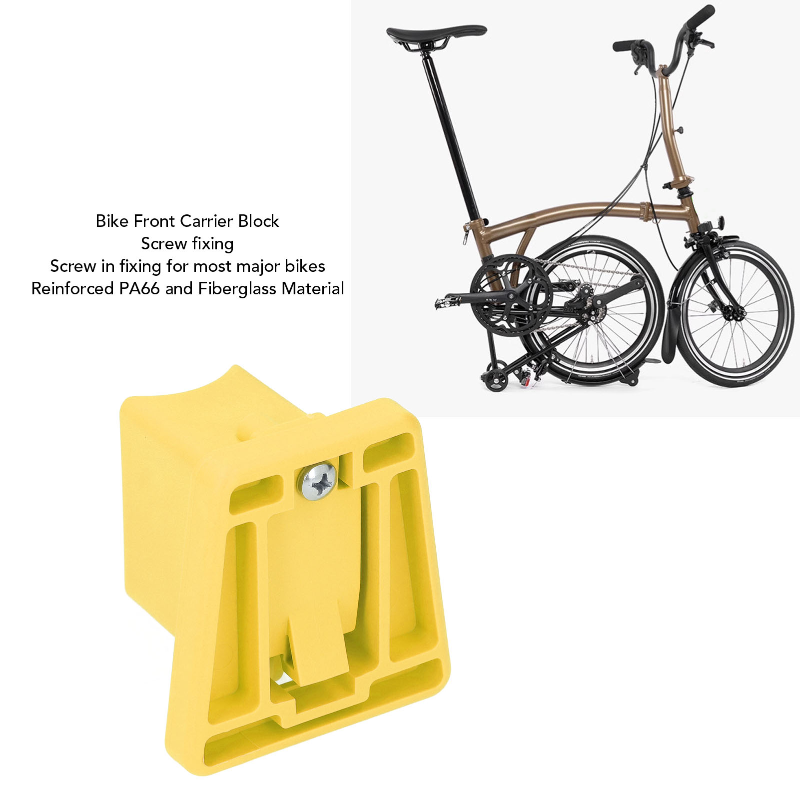Bike Front Carrier Block Reinforced Bag Bracket for Brompton Cycling Part - Picture 14 of 30