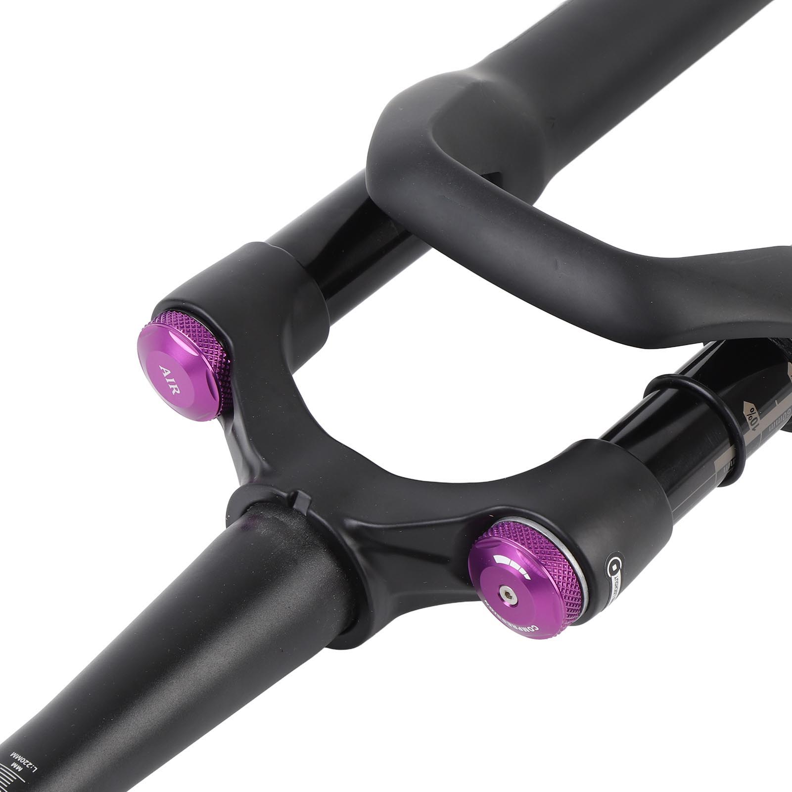 Forcella sospensione anteriore bici lega alluminio 120MM asse passante blocco manuale - Foto 18 di 24