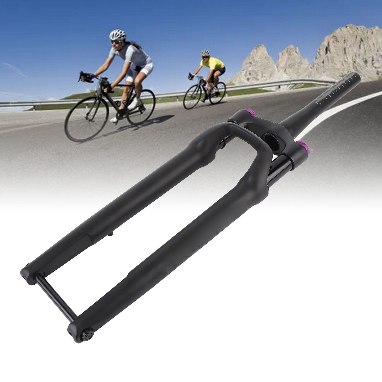 Forcella sospensione anteriore bici lega alluminio 120MM asse passante blocco manuale - Foto 14 di 24