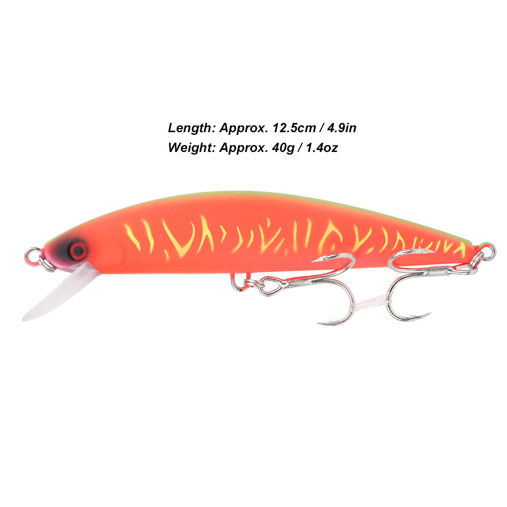 Hook Wobbler,12.5cm/40g Fishing Lures Kit Minnow Lure Hard Bait Fishing Lures  Kit Top-Notch Performance 