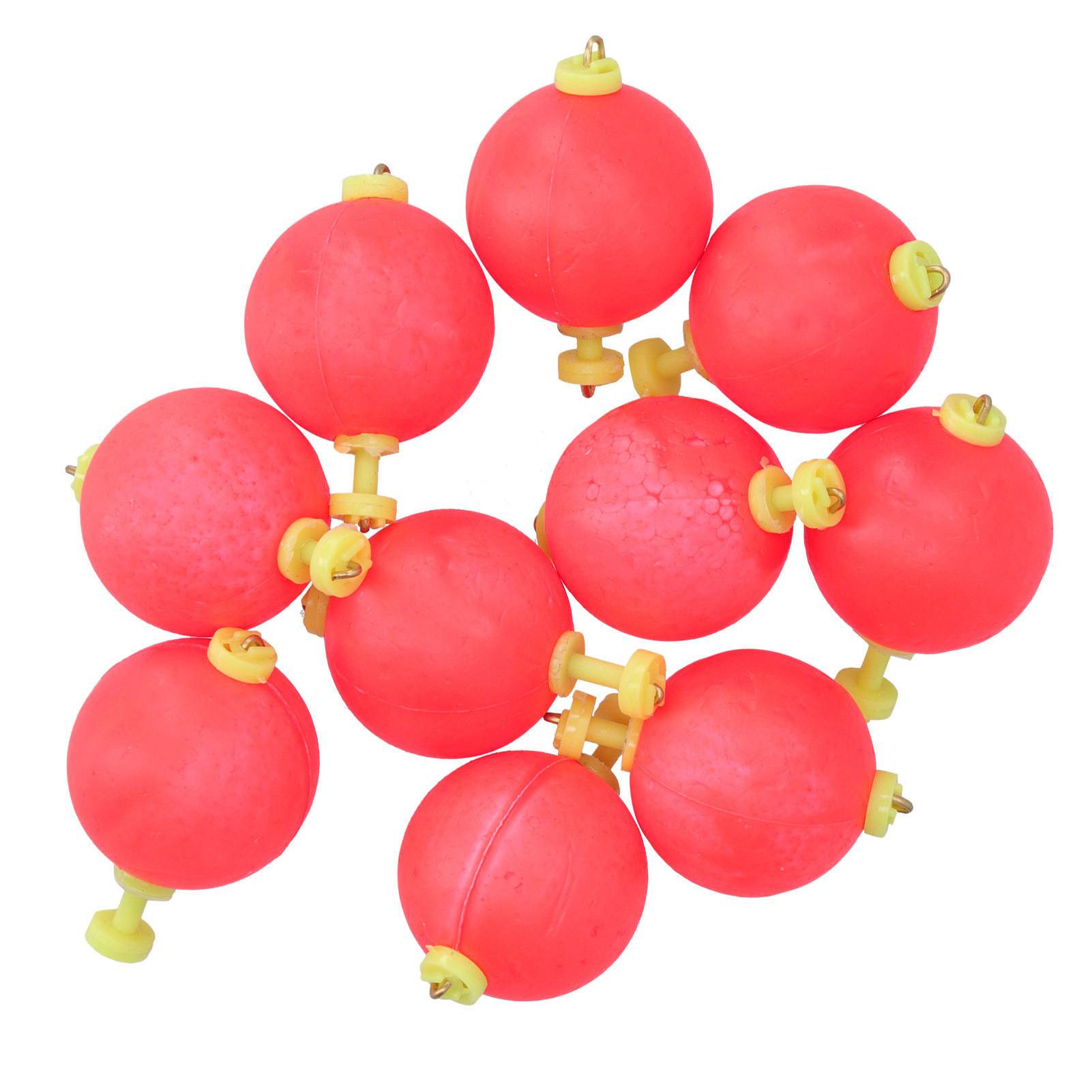 10pcs EVA Fishing Foam Spring Float Bobber MultiPurpose Fish Feed Baits