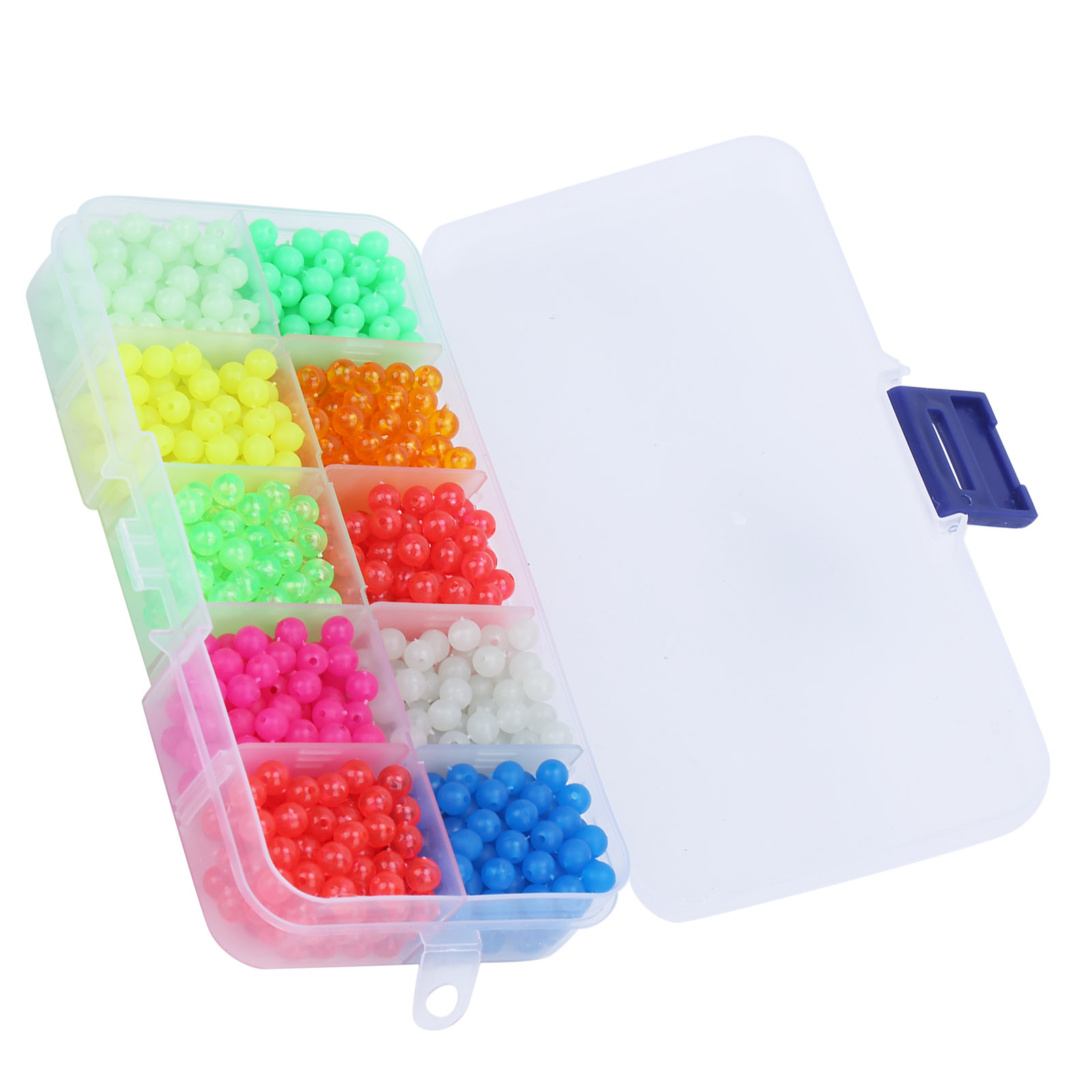 1000pcs Fishing Stopper Beads Block Beans Set Fishing Accessories Stopper Beads