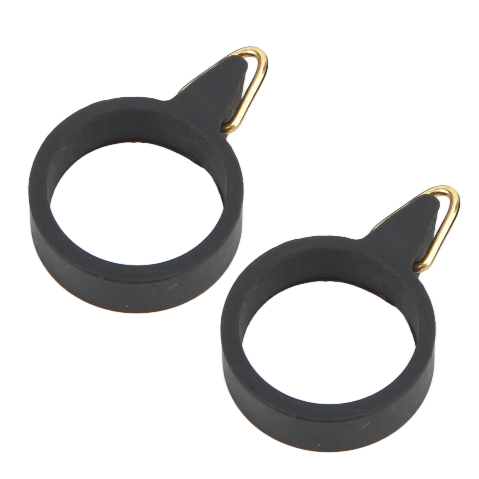 5pcs Fishing Rod Hook Holder Rubber Circle Stainless Steel Fishing Pole Hook