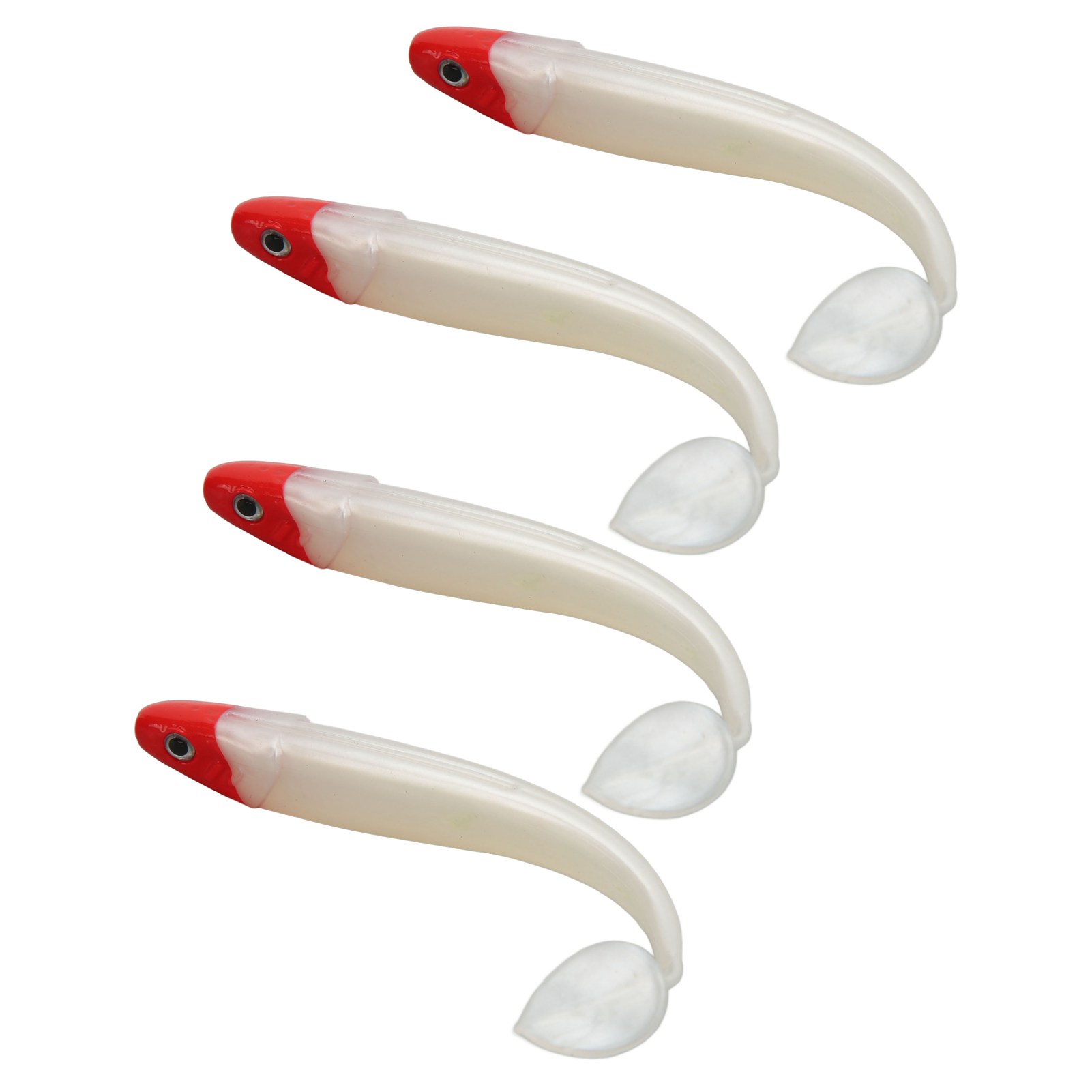 4 PCS Fishing Soft Lures T Tail Fish Curled Tail Maggot Soft Baits Sea Fishi - Picture 30 of 30